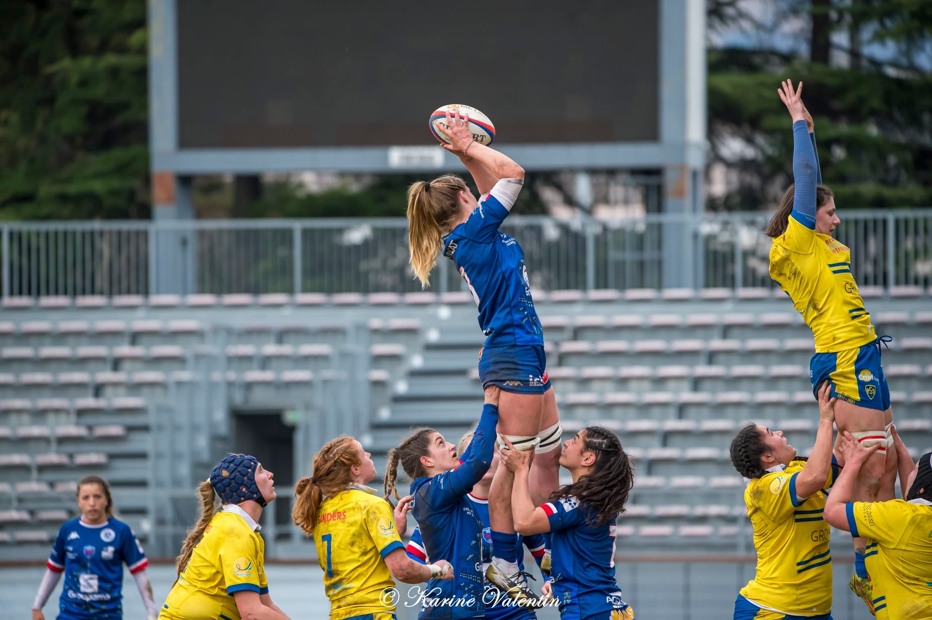  FC Grenoble Rugby - ASM Romagnat rugby féminin - Rugby - Grenoble Amazones vs ASM Romagnat (#FCGVsASMRomagnat2022) Photo by: Karine Valentin | Siuxy Sports 2022-02-06