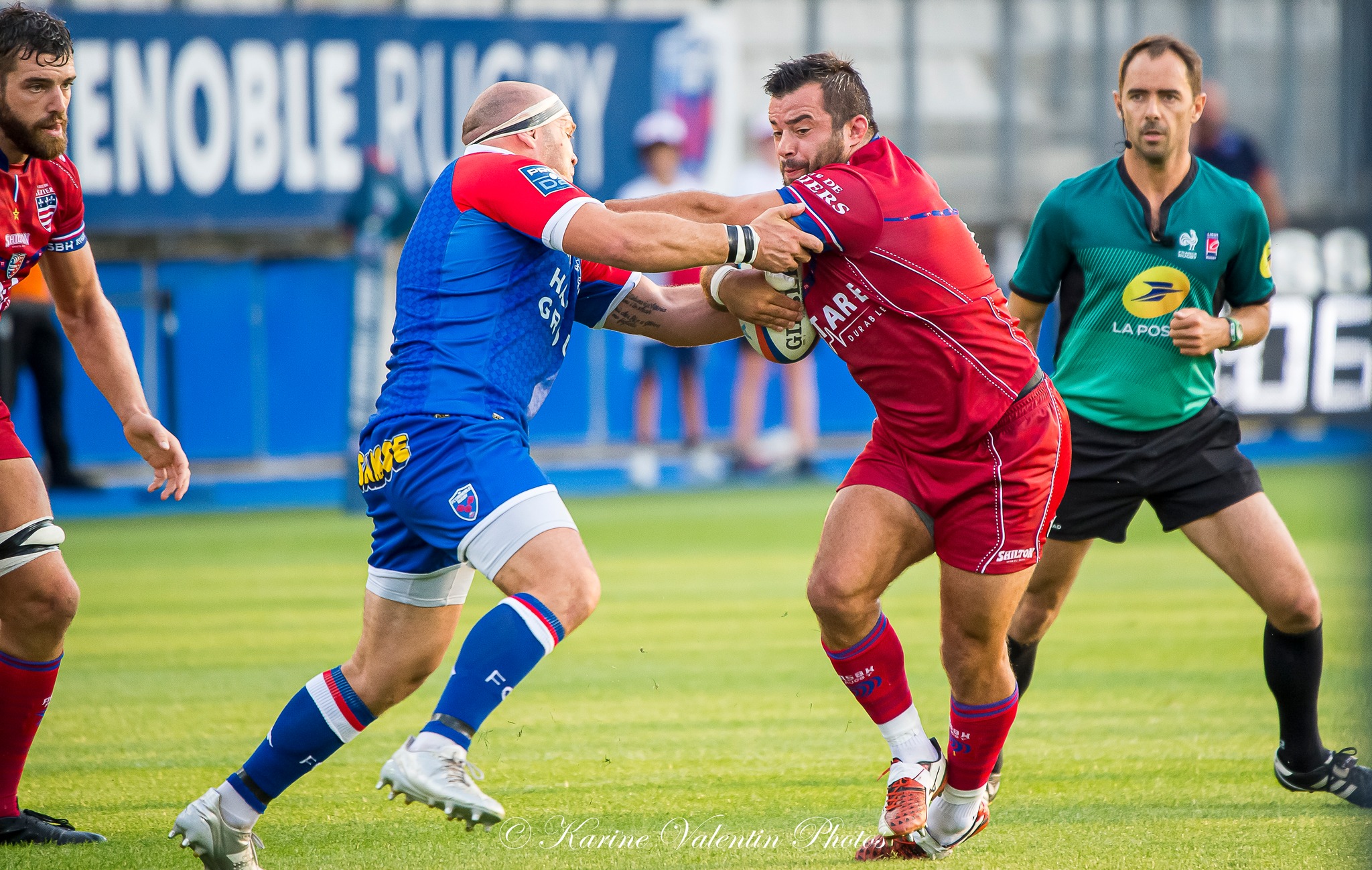  FC Grenoble Rugby - AS Béziers Hérault - Rugby - FC GRENOBLE RUGBY (19) VS (15) AS BÉZIERS HÉRAULT (#FCGvsASBHaou2022) Photo by: Karine Valentin | Siuxy Sports 2022-08-26