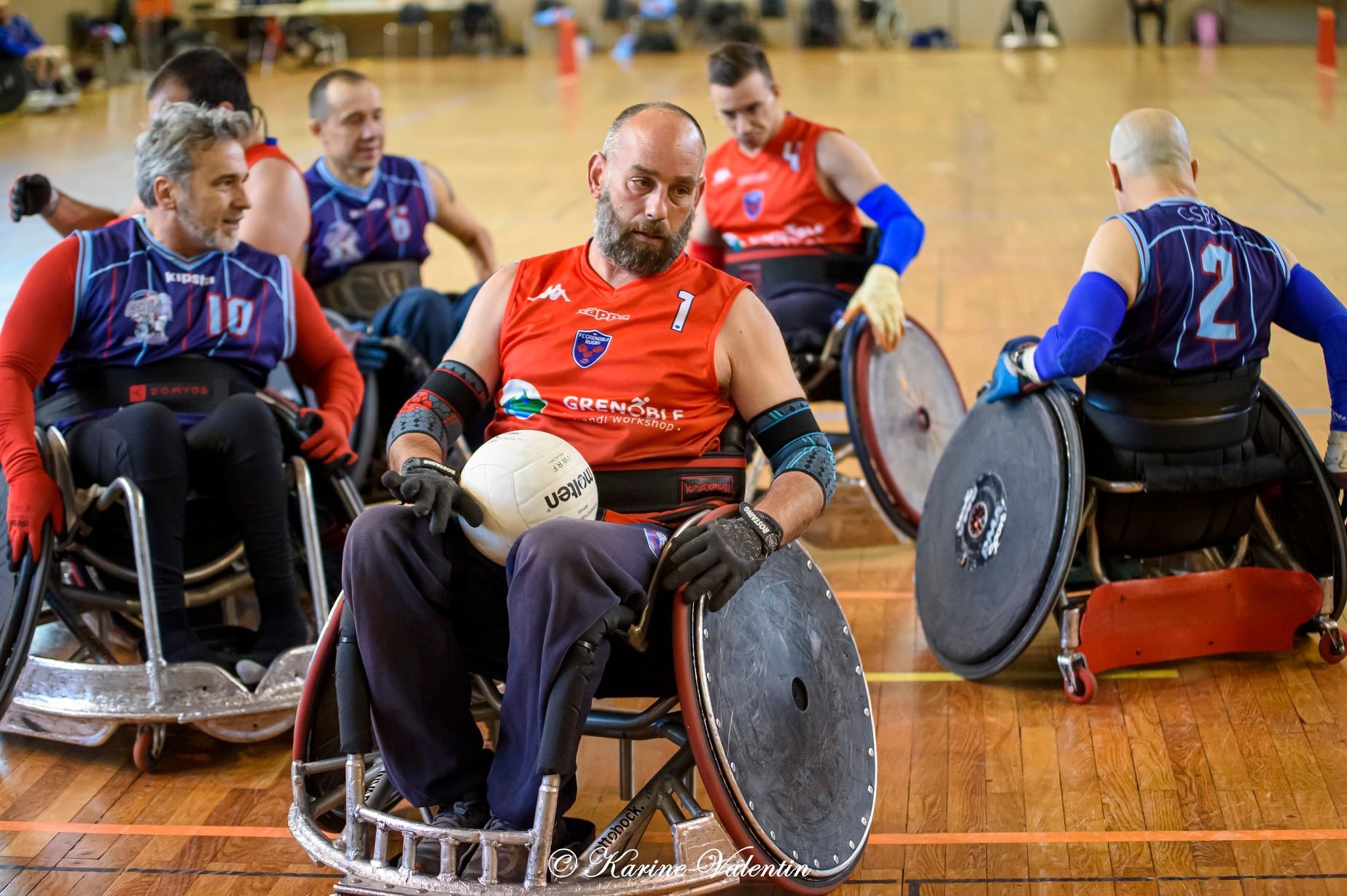  FC Grenoble Rugby - CS Bourgoin-Jallieu - Wheelchair rugby -  (#QuadRugbyGrenBourg2021Nov) Photo by: Karine Valentin | Siuxy Sports 2021-11-20