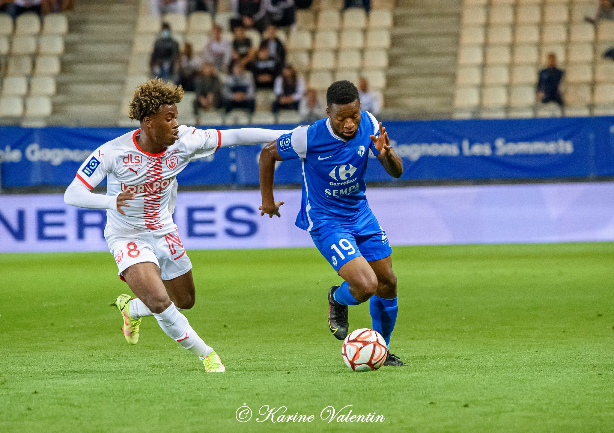 Warren BONDO - Mamadou DIALLO -  Grenoble Foot 38 - AS Nancy-Lorraine - Soccer - GF38 vs ASNL (#GF38vsASNL2021sep) Photo by: Karine Valentin | Siuxy Sports 2021-09-21