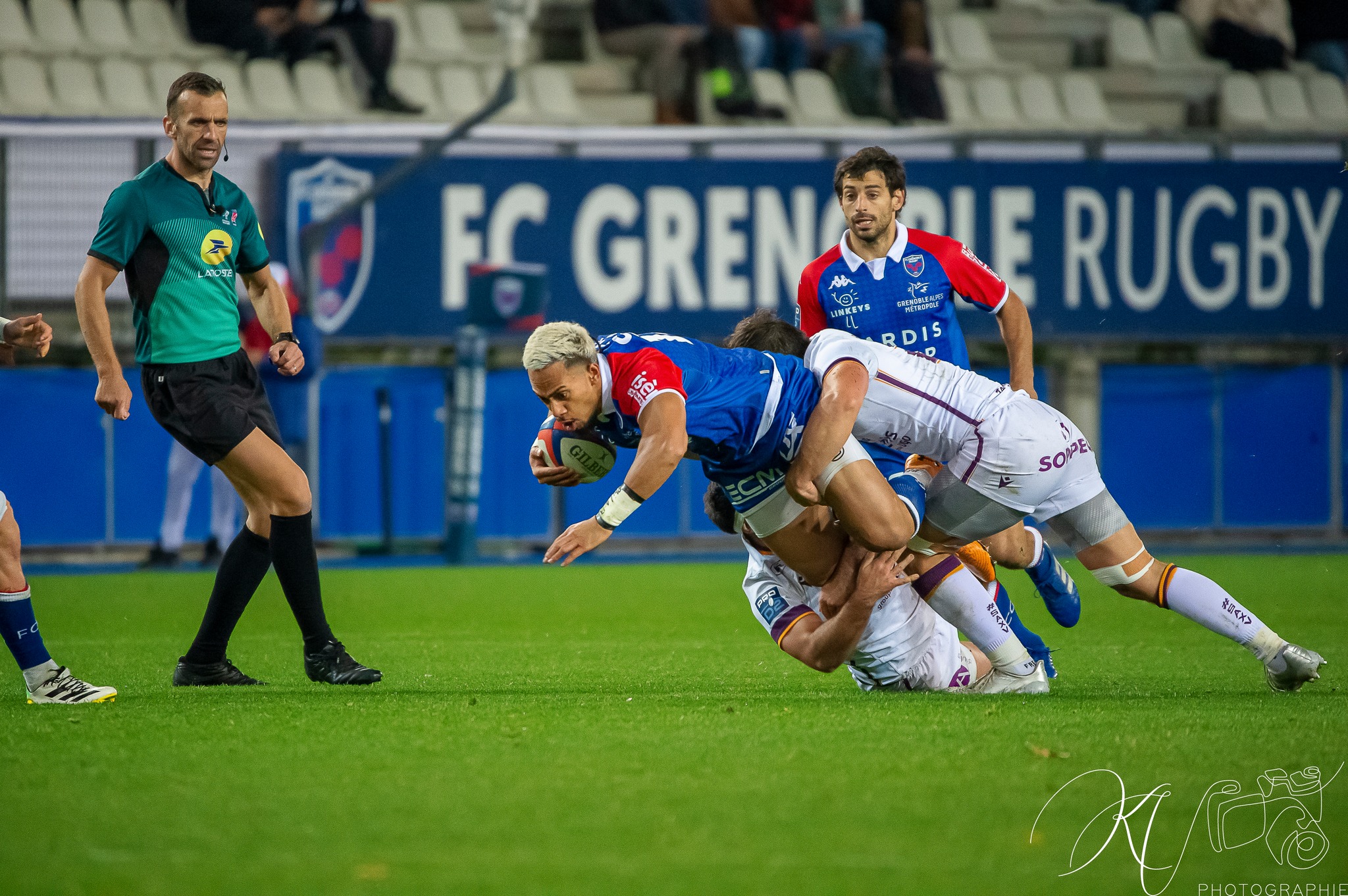 Atu MANU -  FC Grenoble Rugby - Soyaux Angoulême - Rugby - FC Grenoble (24) VS (18) Soyaux Angoulême (2022) (#FCGvsSA2022R11) Photo by: Karine Valentin | Siuxy Sports 2022-11-18