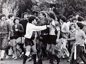 Leonardo Gonzalez - Rugby - Festejo por ascenso de catégoria (año 1983) - Los Cedros - 