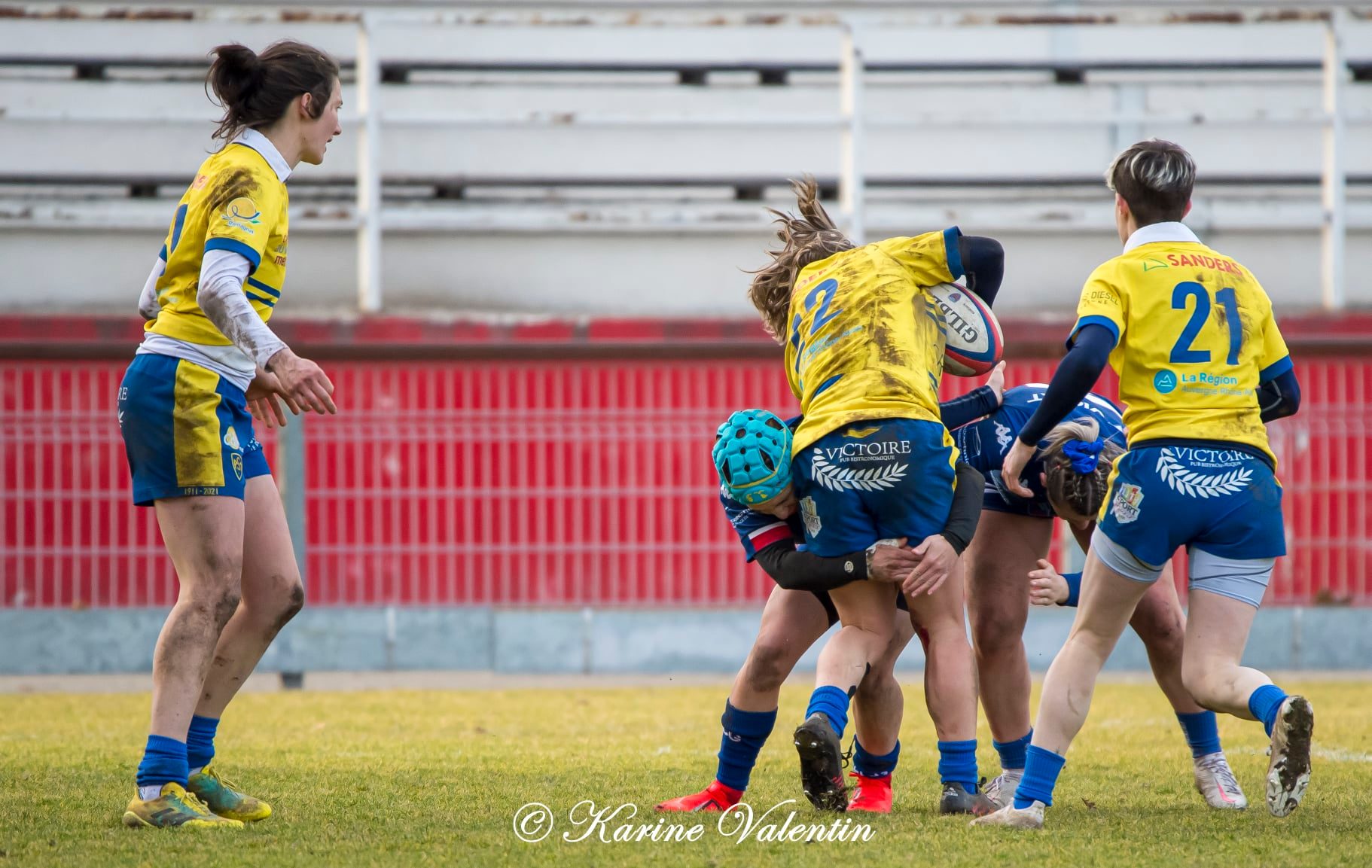  FC Grenoble Rugby - ASM Romagnat rugby féminin - Rugby - Grenoble Amazones vs ASM Romagnat (#FCGVsASMRomagnat2022) Photo by: Karine Valentin | Siuxy Sports 2022-02-06