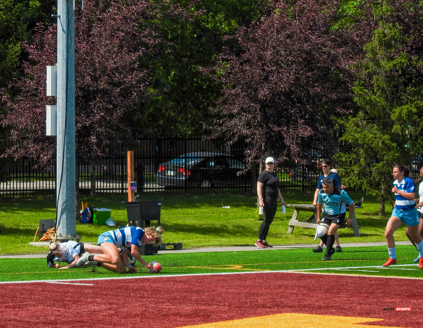  Équipe féminine - Rugby Québec - Ontario Blues (w) - Rugby - RUGBY QUÉBEC (96) VS (0) ONTARIO BLUES - RUGBY FÉMININ XV SR - REEL A1 (#RugbyFemQCvON2022ReelA1) Photo by: Emilie Alchourron | Siuxy Sports 2022-07-02