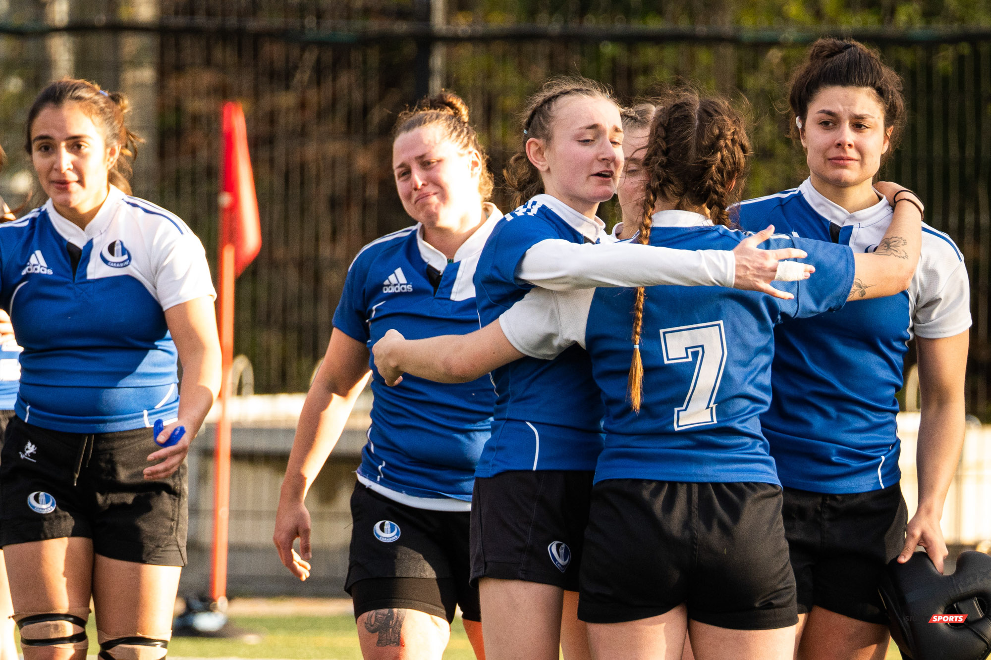 Samantha ALBERT - Andréanne BOLDUC - Cecilia GARCIA - Emma PIRARD -  Université de Montréal -  - Rugby -  (#3UdeMvsCarletonF) Photo by:  | Siuxy Sports 2021-11-07