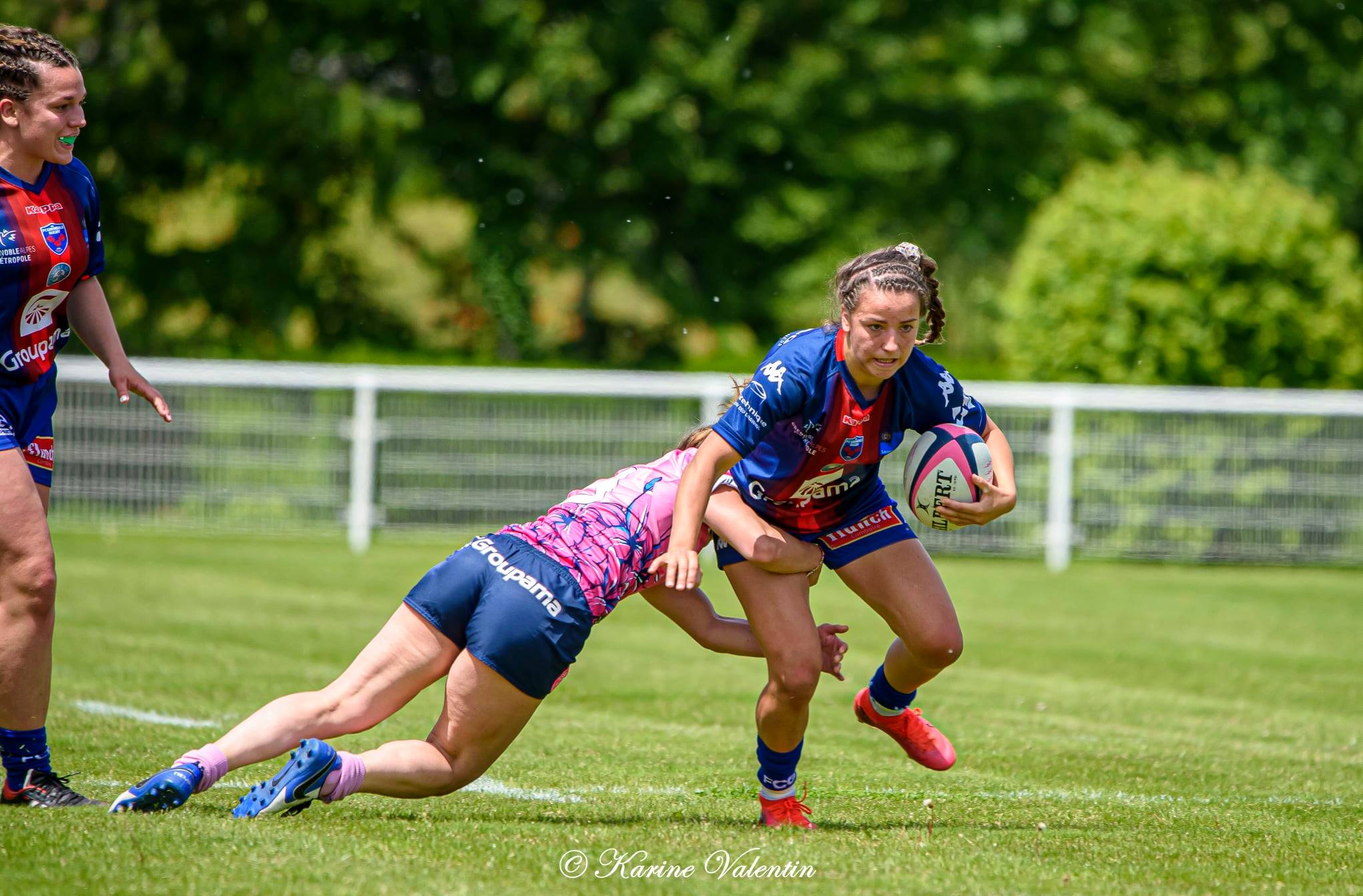 Alexandra CHAMBON - Lorette JACQUOT -  FC Grenoble Rugby - Stade Français - Rugby -  (#GrenobleVsStdFrancais2021) Photo by: Karine Valentin | Siuxy Sports 2021-05-23