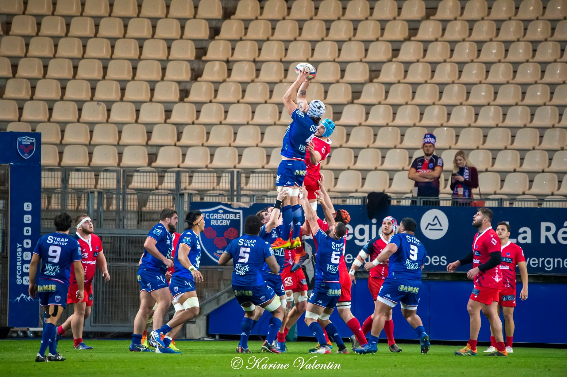  FC Grenoble Rugby - Stade Aurillacois - Rugby - FC Grenoble Rugby vs Stade Aurillacois - 2022 (#FCGvsSA2022R02) Photo by: Karine Valentin | Siuxy Sports 2022-02-18