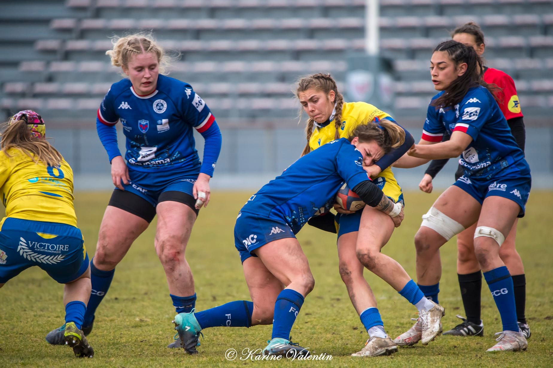  FC Grenoble Rugby - ASM Romagnat rugby féminin - Rugby - Grenoble Amazones vs ASM Romagnat (#FCGVsASMRomagnat2022) Photo by: Karine Valentin | Siuxy Sports 2022-02-06