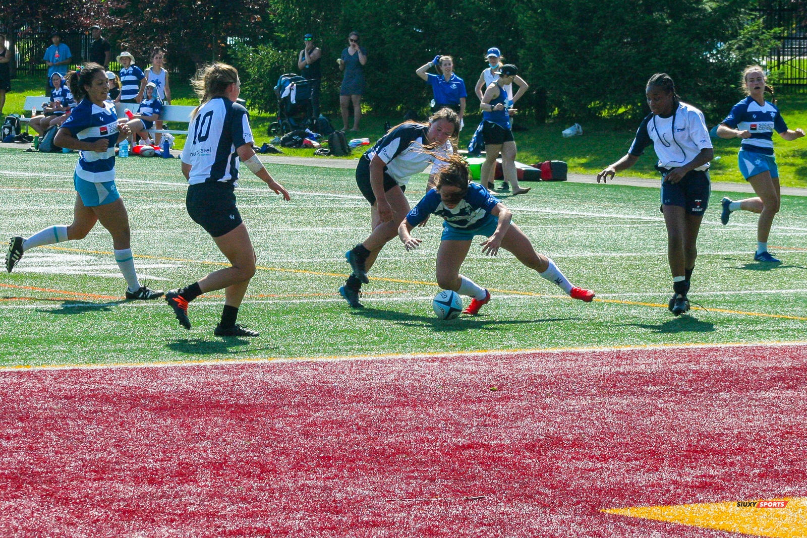  Équipe féminine - Rugby Québec - Ontario Blues (w) - Rugby -  (#RUGBYFEMQCVON2022REELA2) Photo by: Thomas Alem-Lebel | Siuxy Sports 2022-07-02