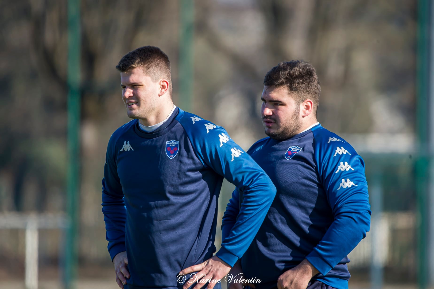 Victor GUILLAUMOND - Regis MONTAGNE -  FC Grenoble Rugby -  - Rugby - Entrainement Rugby (#RFCGrenobleEntr2022jan) Photo by: Karine Valentin | Siuxy Sports 2022-01-25