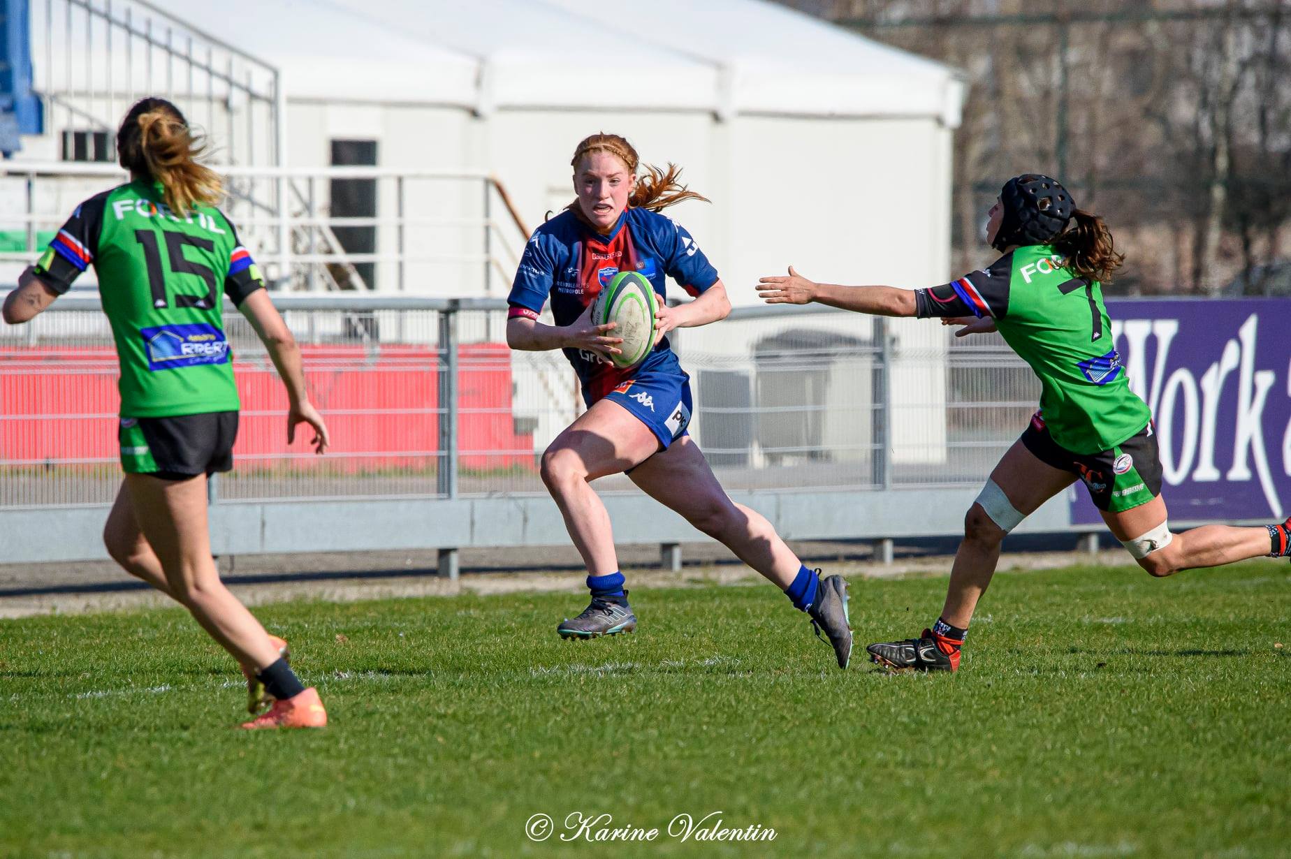 Shanone VAN PEUTER -  FC Grenoble Rugby - RC La Valette Le Revest La Garde Le Pradet - Rugby - FC Grenoble VS RCVRGP (#GrenobleRCVRGP2021fev) Photo by: Karine Valentin | Siuxy Sports 2021-02-28