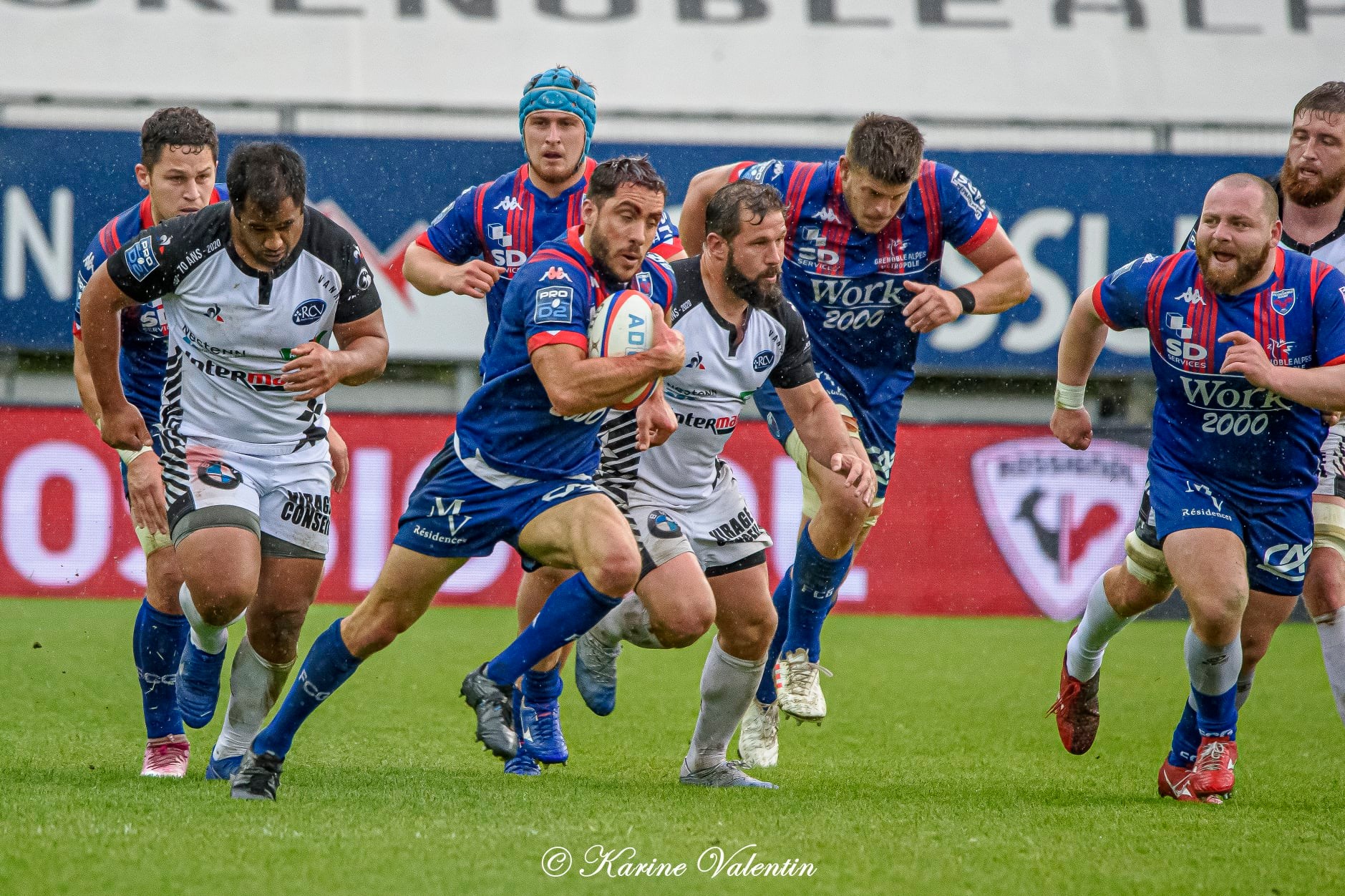 Lucas DUPONT - Ilia KAIKATSISHVILI - Lilian ROSSI - Julien RUAUD -  FC Grenoble Rugby - RC Vannes - Rugby - Grenoble Vs Vannes (#FCGvsRCVmai2021) Photo by: Karine Valentin | Siuxy Sports 2021-05-11