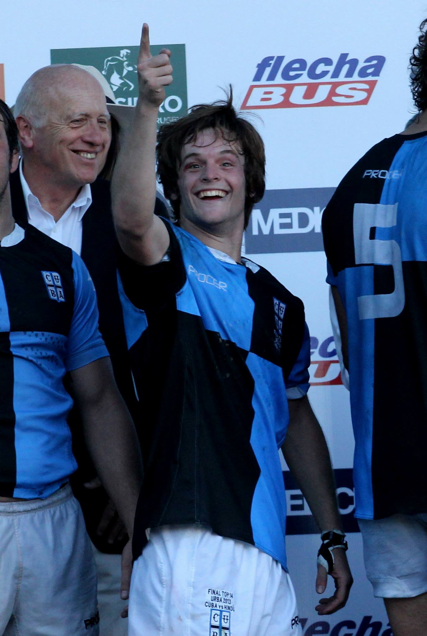 Pedro BENCE PIERES -  Club Universitario de Buenos Aires -  - Rugby - CUBA (11) vs (9) Hindu - Final URBA 2013 (Festejo & Jugadores) (#CUBAHindu2013URBAjugadores) Photo by: Luis Robredo | Siuxy Sports 2013-10-26