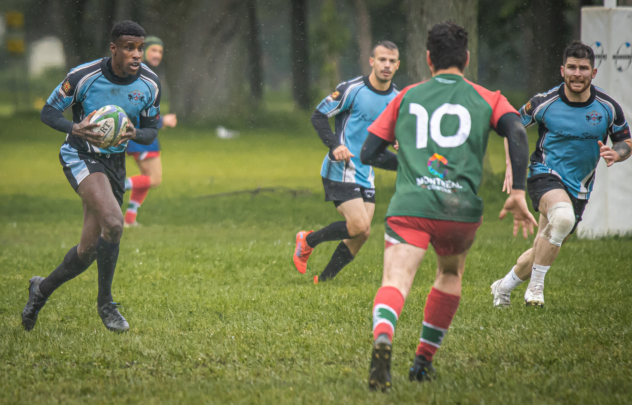 Caleb JORDAN - Brandon PICARD -  Montreal Wanderers Rugby Football Club - Rugby Club de Montréal - Rugby - Wanderers vs Rugby Club Montreal - Provinciale 1 - Reserve  (#WandvRCM2022Res) Photo by: Rakeem Bien-Aimé | Siuxy Sports 2022-06-18