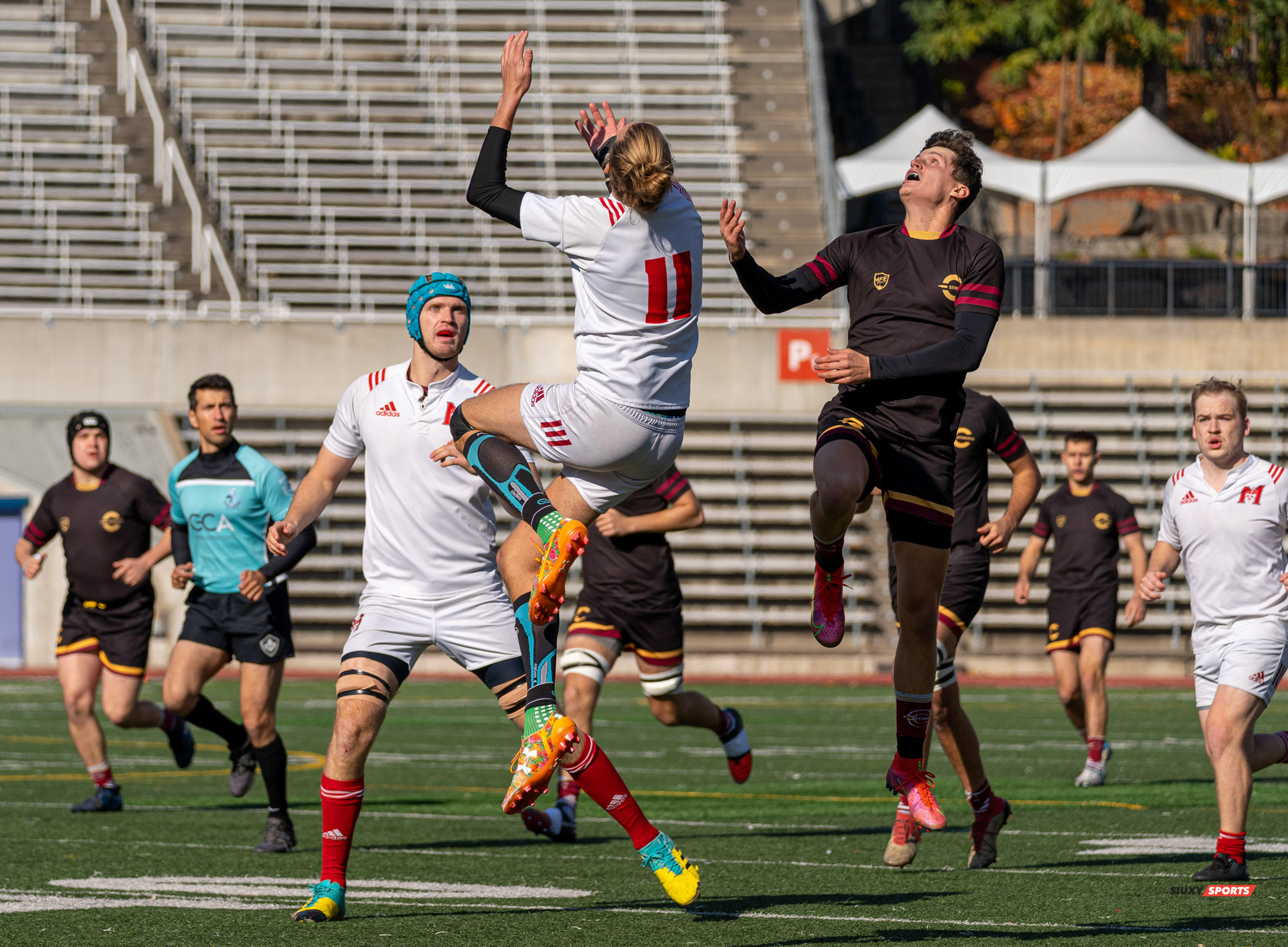 Arthur DU CHAFFAUT - Christopher MICHELETTI -  Université McGill - Université Concordia - Rugby -  (#McGillvsConcordiaFinalsM) Photo by:  | Siuxy Sports 2021-11-06
