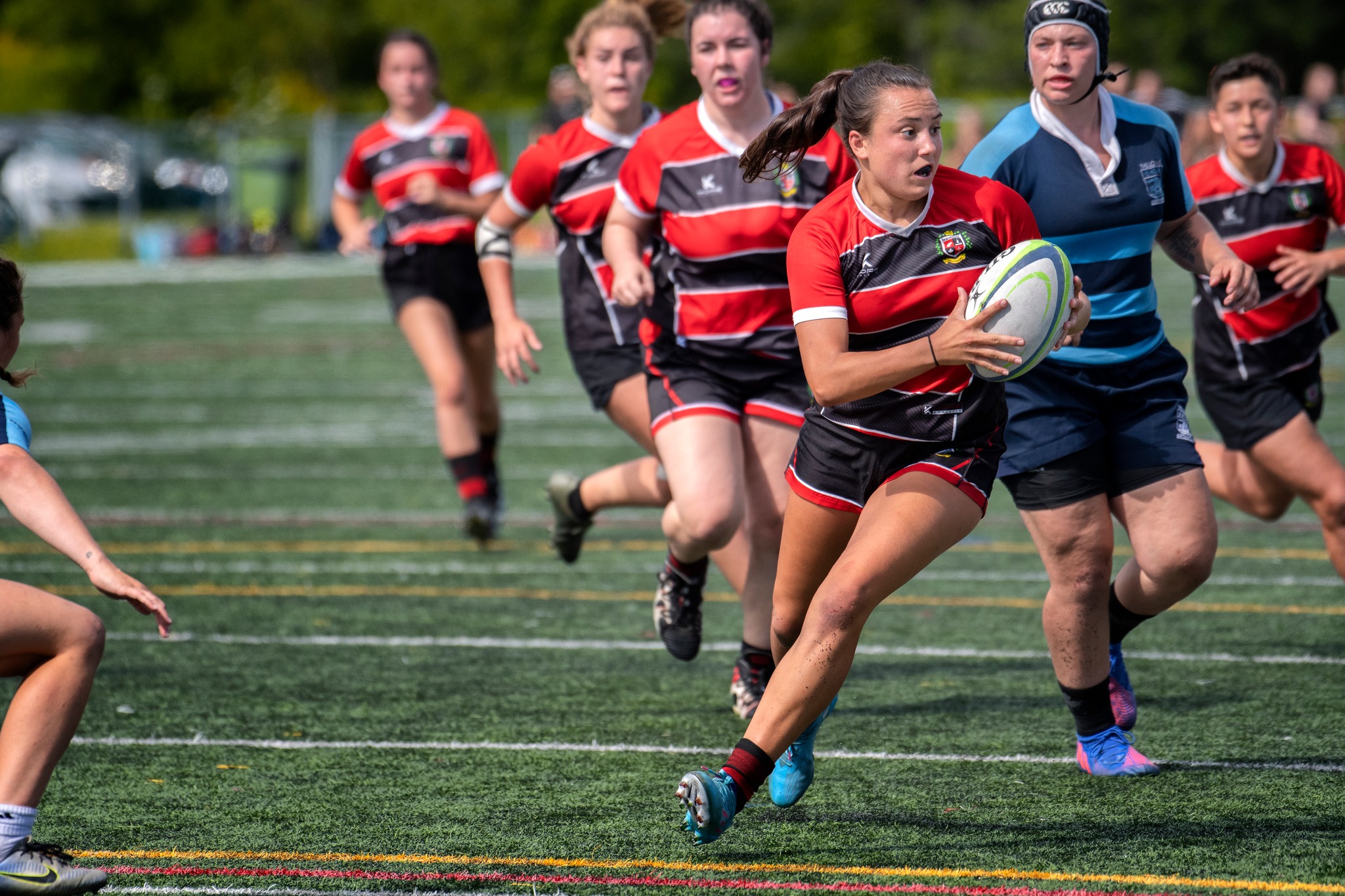 Carly HOWARD - Madeleine MCTAVISH -  St-Lambert Locks RFC - Beaconsfield Rugby Football Club - Rugby - Finale Provinciale 1 (F) - Saint-Lambert Locks Rugby Club (13) vs. (12) Beaconsfield RFC (#RugbyQC2022FinalFP1) Photo by: Simon Duquette | Siuxy Sports 2022-08-13