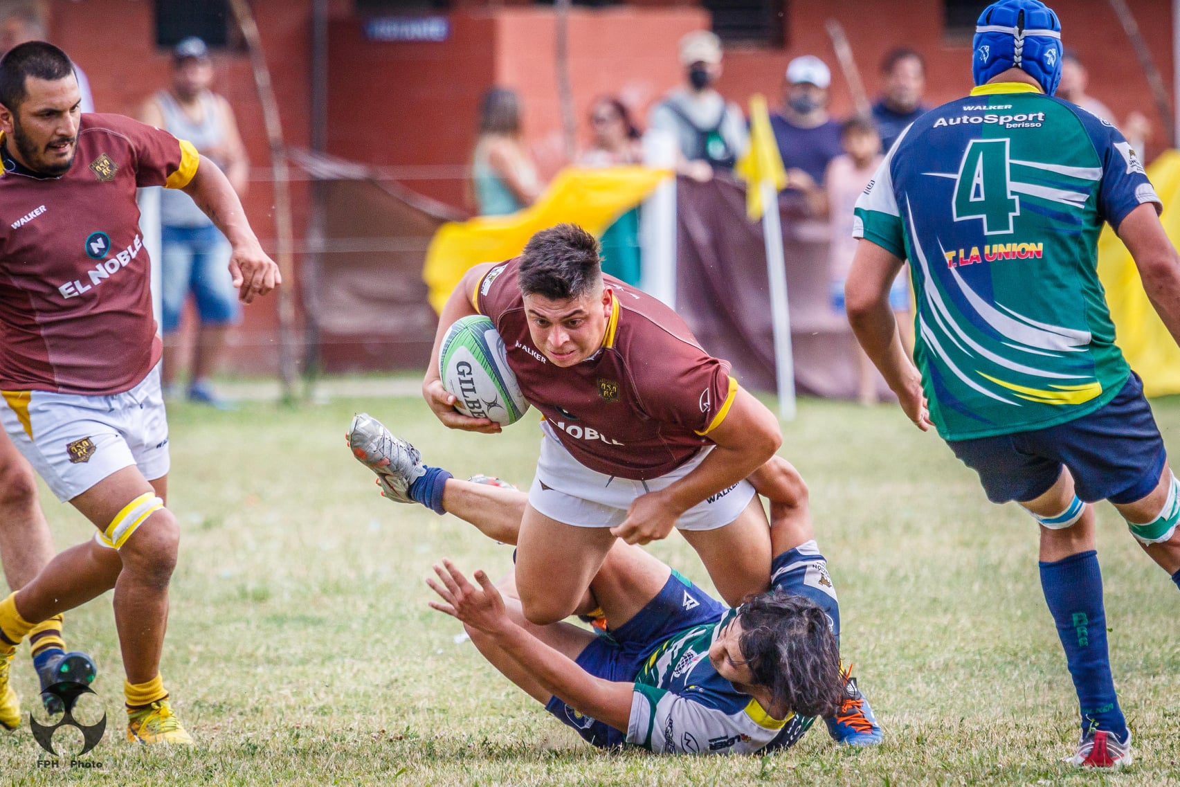 Nicolás HERRERA - Jorge VALLEJOS -  Atlético San Andrés Rugby Club - Berisso Rugby Club - Rugby - Atlético San Andrés Vs Berisso - URBA - Primera - Ascenso a Tercera (#ASARCvsBerisso2021Primera) Photo by: Alan Roy Bahamonde | Siuxy Sports 2021-11-27