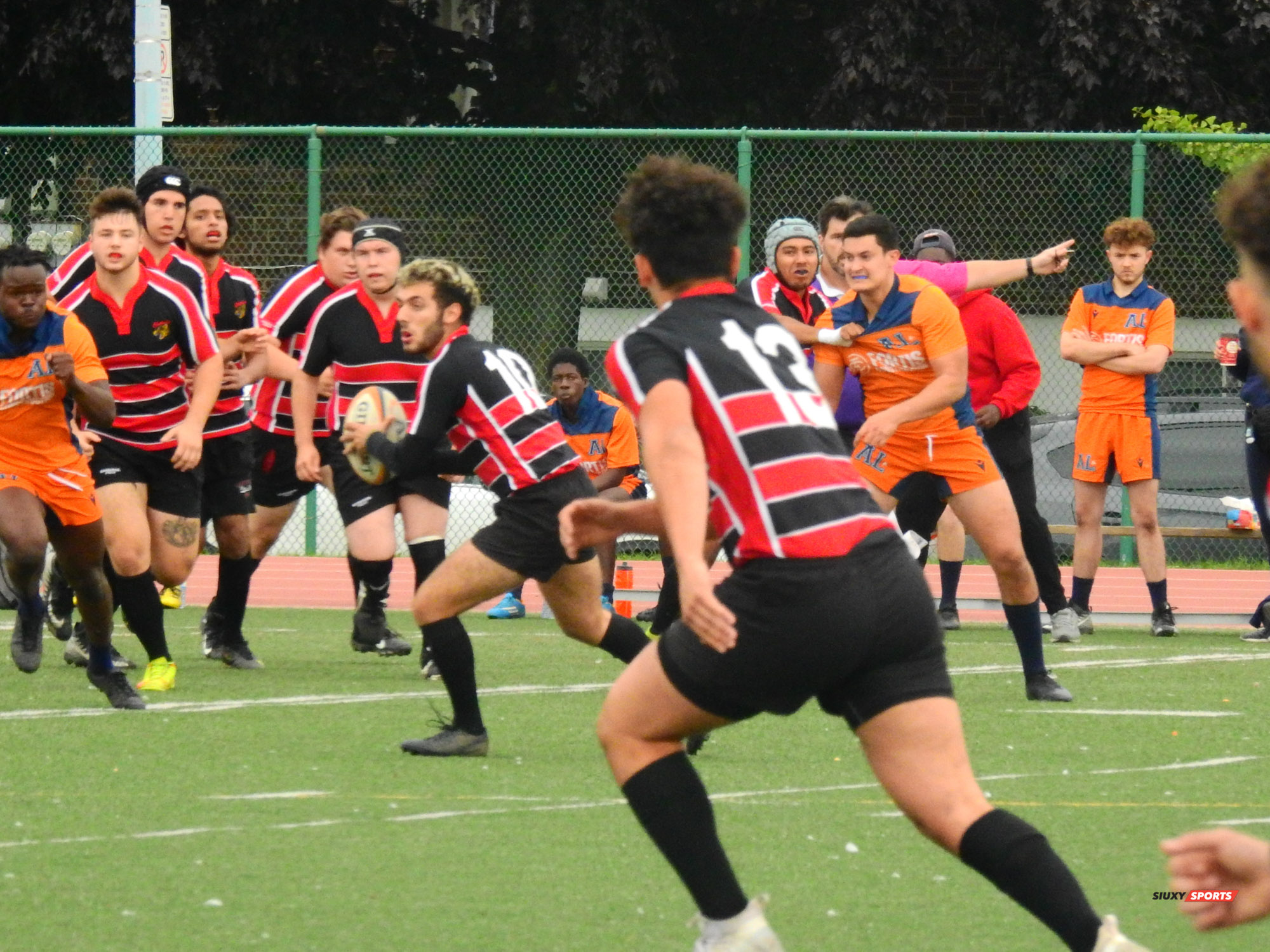 Agustin APARDIAN TAVIDIAN - Gabriel FORGET-KYRIAKOU -  Cégep André Laurendeau - Cégep Vanier - Rugby -  (#ALvsVanier2021M) Photo by:  | Siuxy Sports 2021-10-10