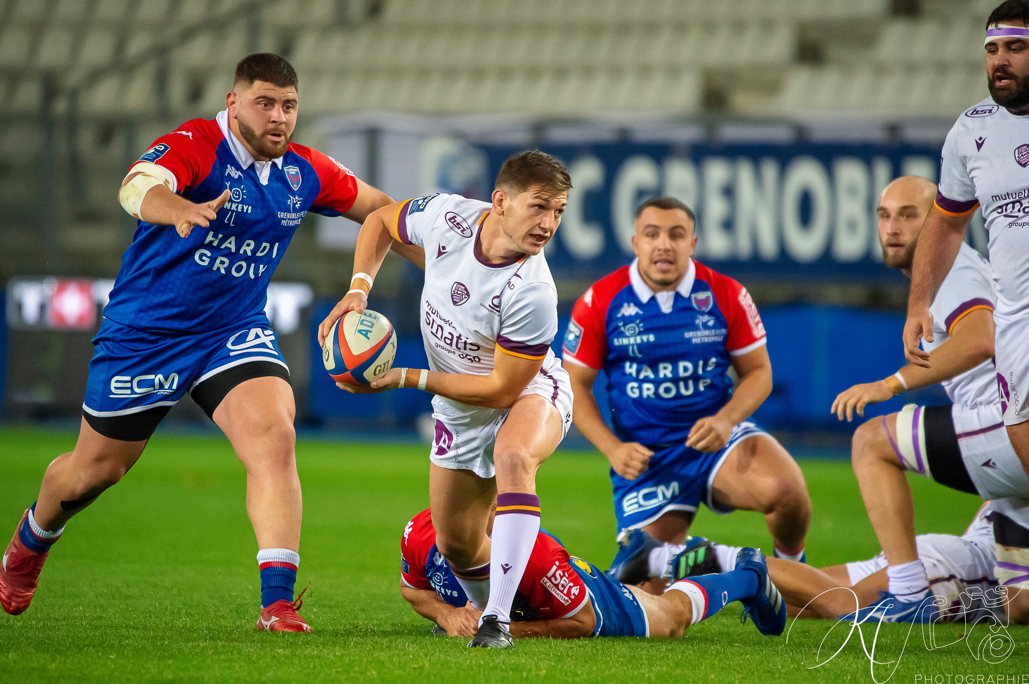 Irakli APTSIAURI -  FC Grenoble Rugby - Soyaux Angoulême - Rugby - FC Grenoble (24) VS (18) Soyaux Angoulême (2022) (#FCGvsSA2022R11) Photo by: Karine Valentin | Siuxy Sports 2022-11-18