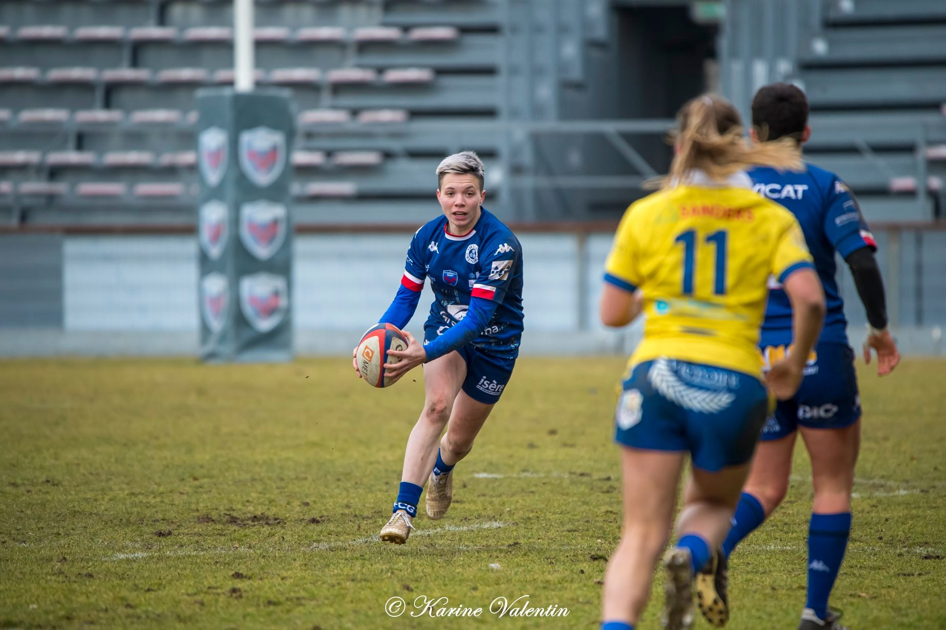 Oceane BUISSON -  FC Grenoble Rugby - ASM Romagnat rugby féminin - Rugby - Grenoble Amazones vs ASM Romagnat (#FCGVsASMRomagnat2022) Photo by: Karine Valentin | Siuxy Sports 2022-02-06
