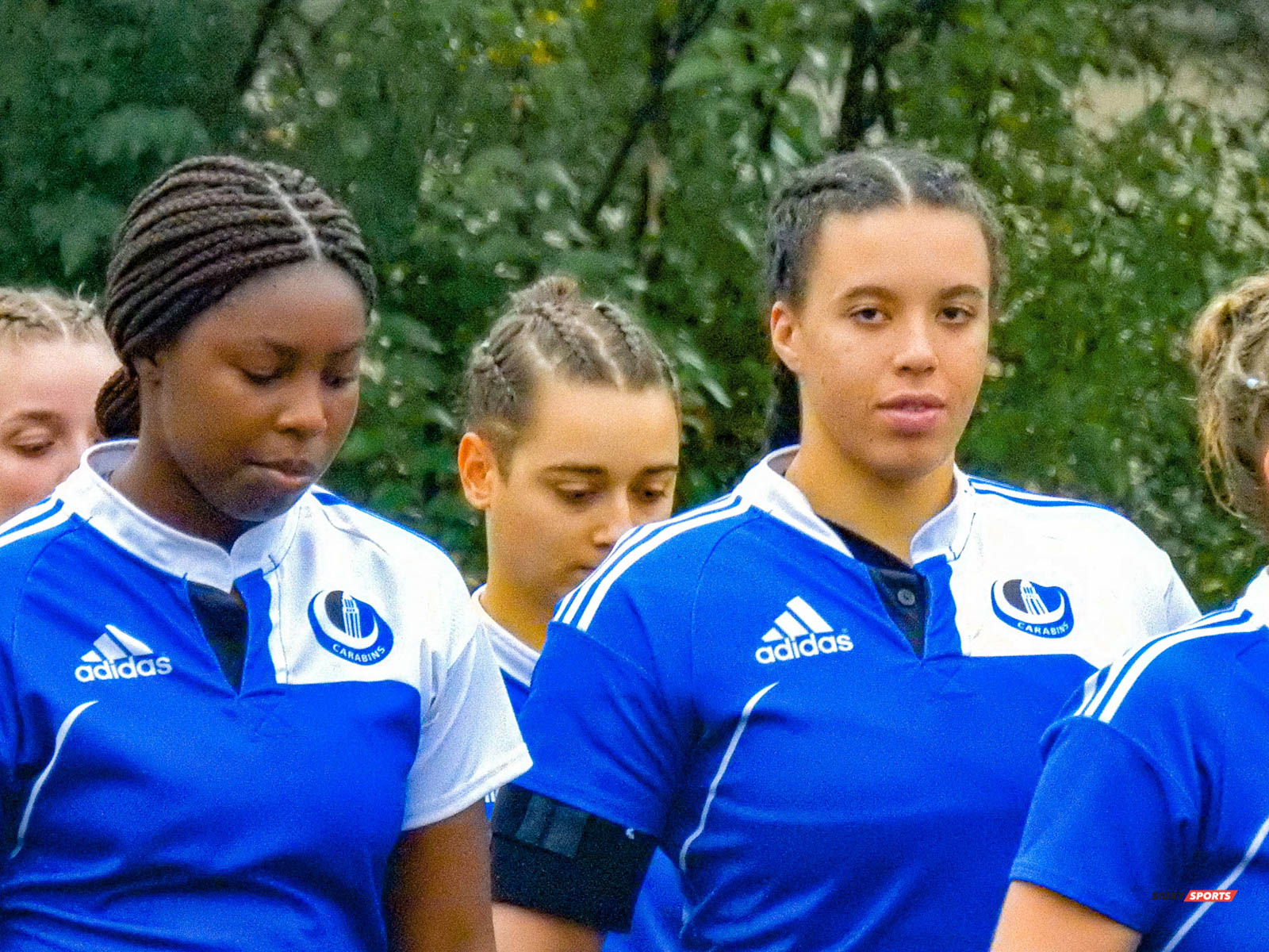 Camille BANNAY - Irène KOUAM - Gracia MAMPUYA -  Université de Montréal -  - Rugby - Inarrêtable (#UdMvsMcGill2021w) Photo by:  | Siuxy Sports 2021-10-16