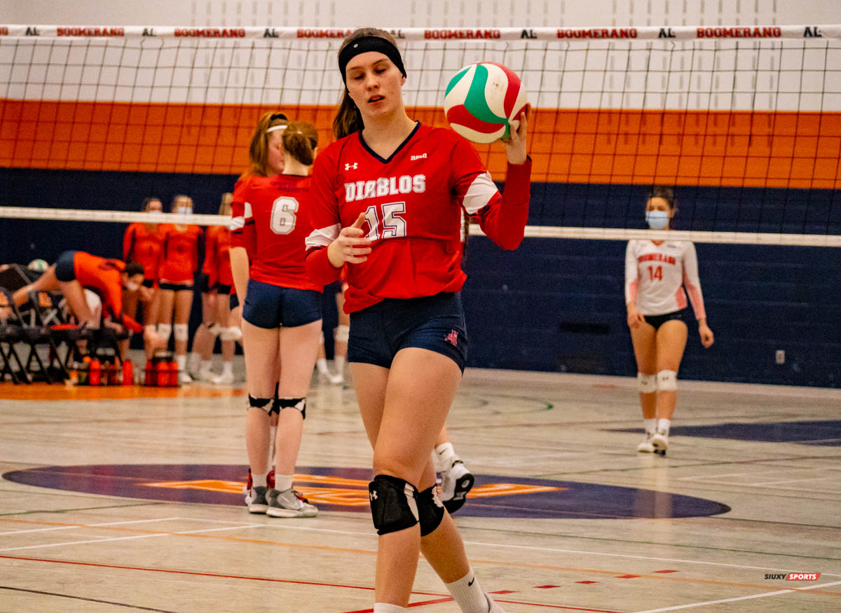 Émilie MACLURE -  Cégep André Laurendeau - Cégep Trois-Rivières - Volleyball - André Laurendeau vs Trois Rivières - Volley (#BoomerangVsDiablos2022) Photo by:  | Siuxy Sports 2022-02-20