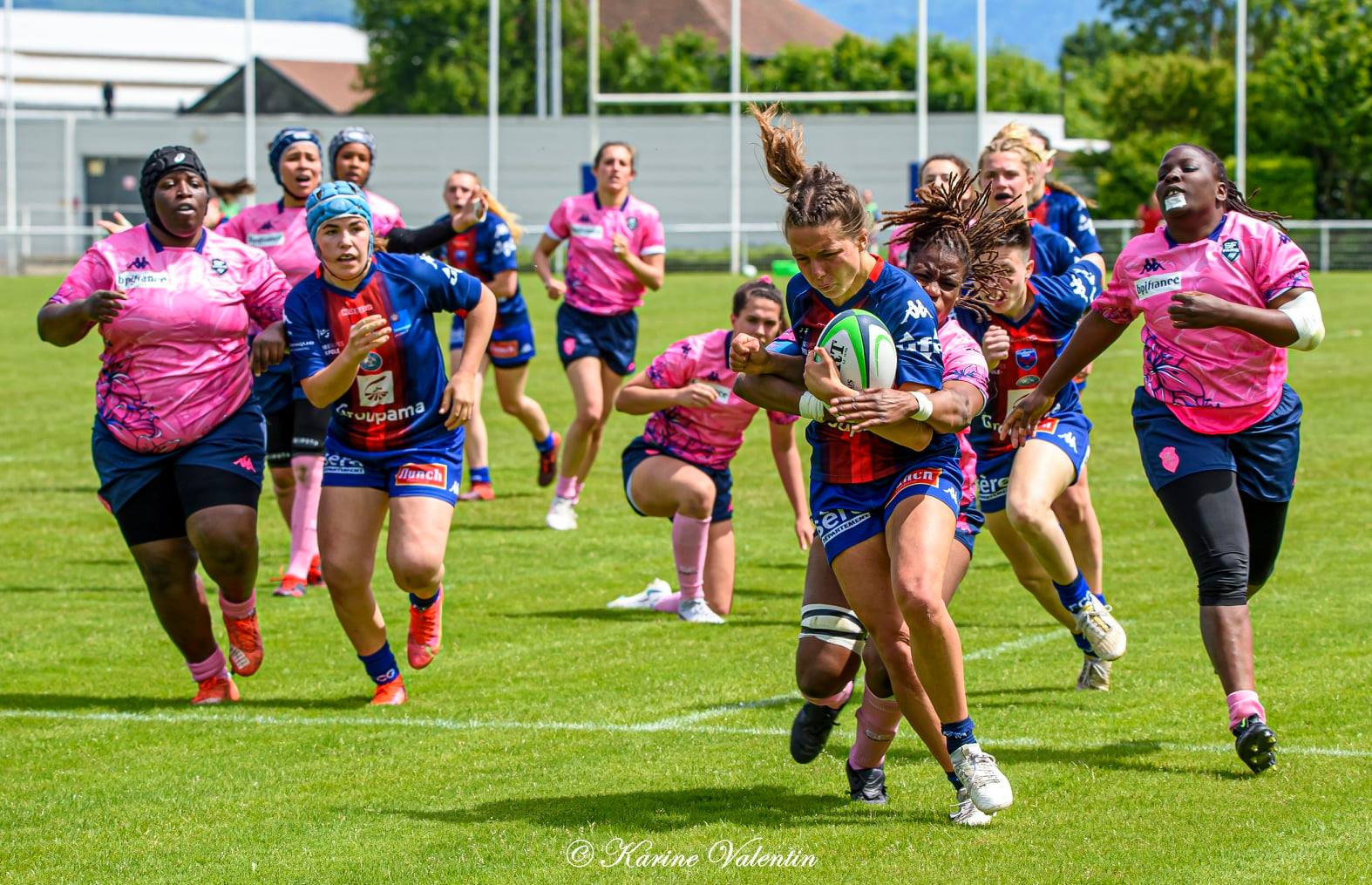 Lea CHAMPON - Mariame DIAW - Julia TURC -  FC Grenoble Rugby - Stade Français - Rugby -  (#GrenobleVsStdFrancais2021) Photo by: Karine Valentin | Siuxy Sports 2021-05-23