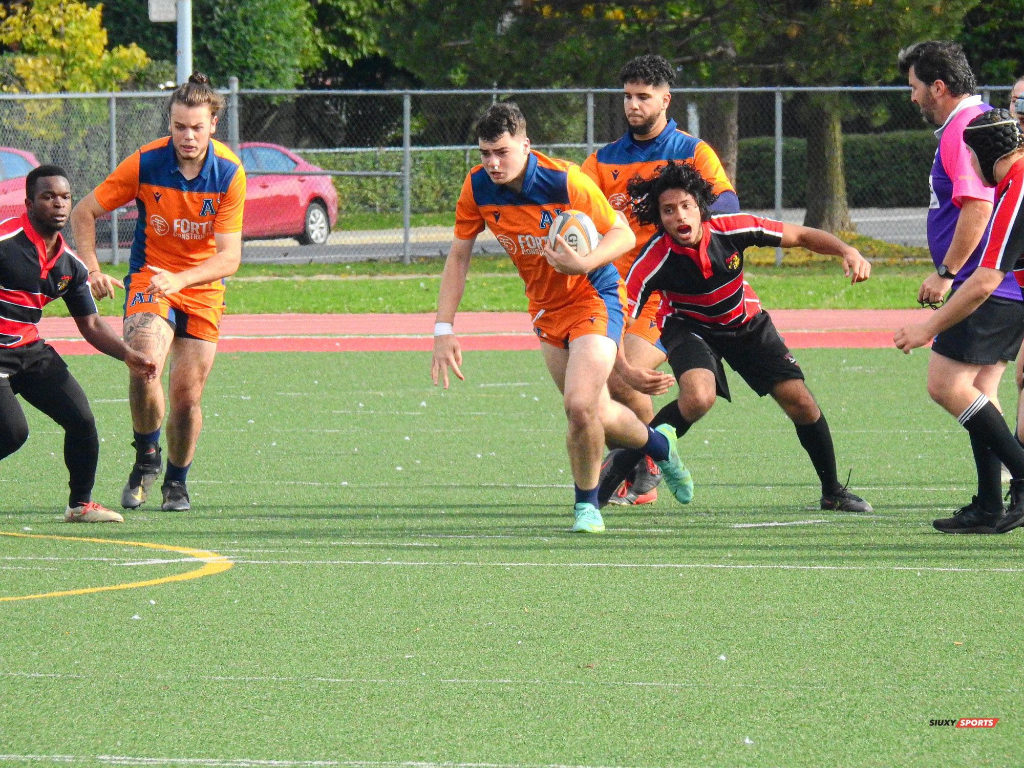 Craig BEEMER - Valery WARREN -  Cégep André Laurendeau - Cégep Vanier - Rugby -  (#ALvsVanier2021M) Photo by:  | Siuxy Sports 2021-10-10