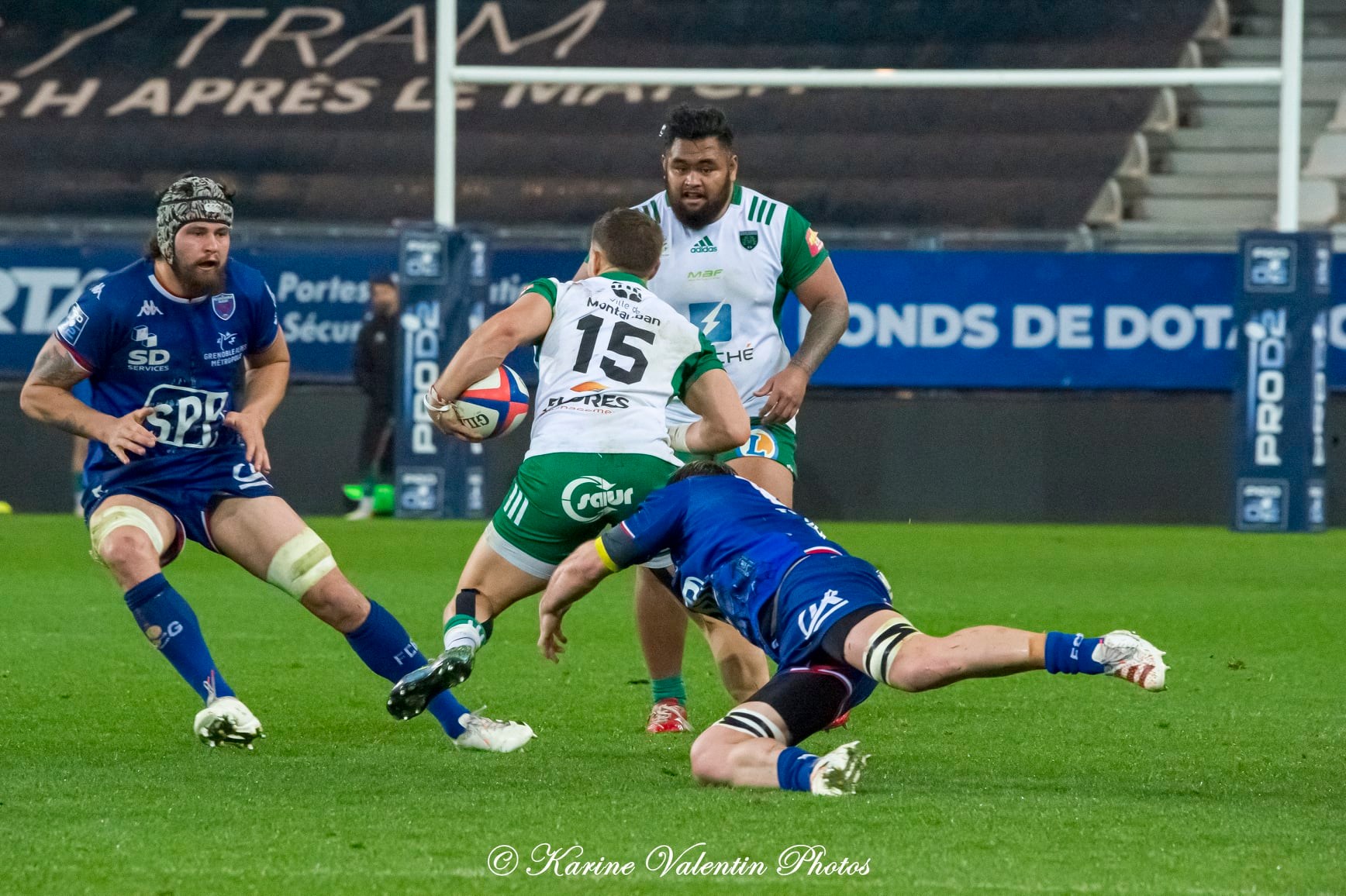 Thomas LAINAULT -  FC Grenoble Rugby - US Montauban - Rugby - FC Grenoble (22) vs (21) US Montauban - 2022  (#FCGvsUSM2022avr) Photo by: Karine Valentin | Siuxy Sports 2022-04-08