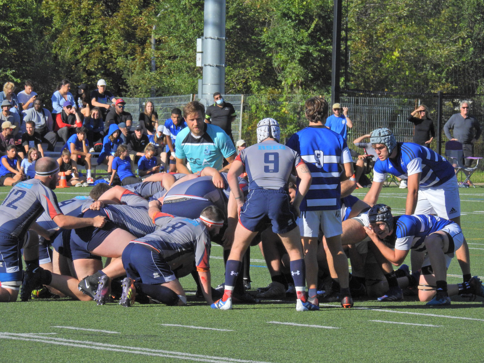 James ACKER - Abel KOUBEMBA -  Université de Montréal - ÉTS (École de technologie supérieure) - Rugby -  (#UdeMvsETS) Photo by:  | Siuxy Sports 2021-09-19