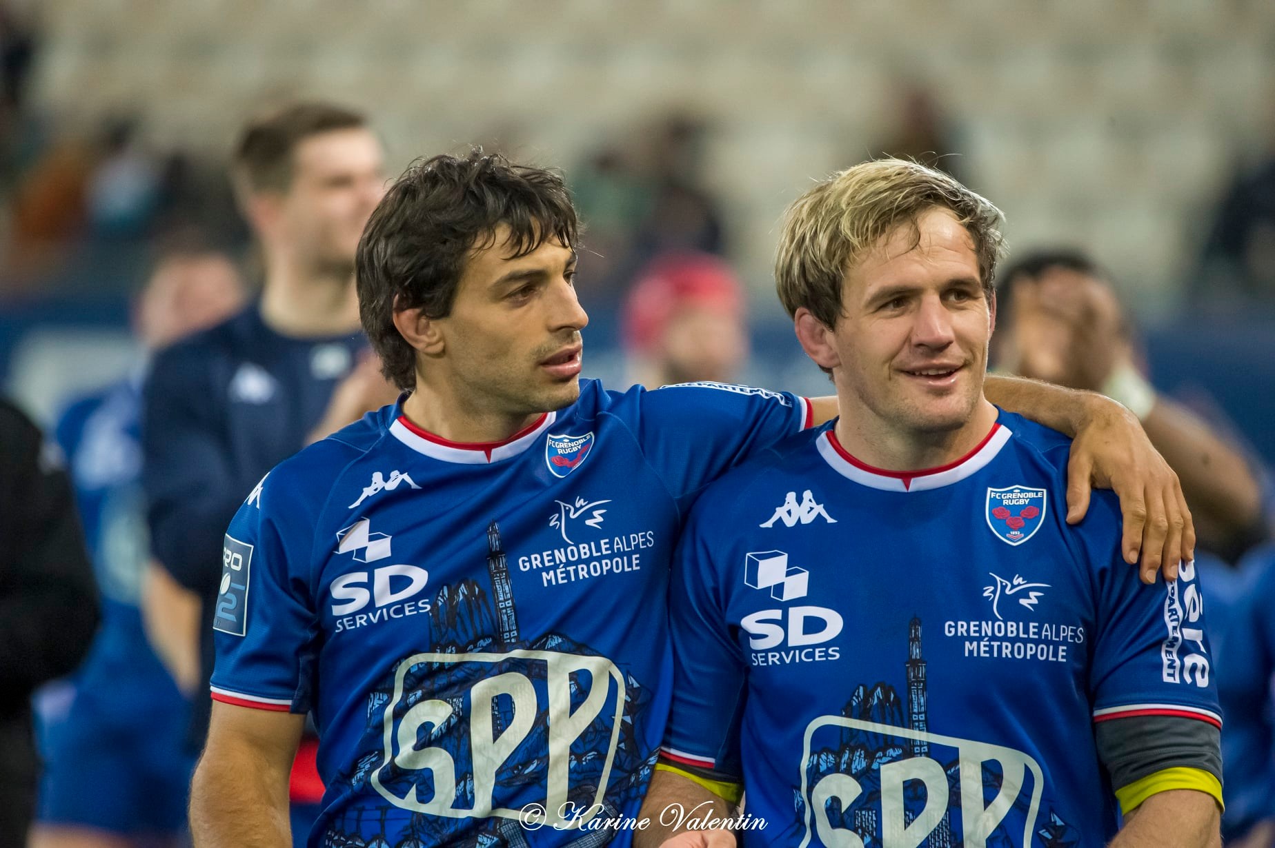 Felipe EZCURRA - Marnus SCHOEMAN -  FC Grenoble Rugby - USON Nevers - Rugby - FC Grenoble Rugby (34) vs USON Nevers (10) - 2022 (#FCGvsUSON2022) Photo by: Karine Valentin | Siuxy Sports 2022-03-04