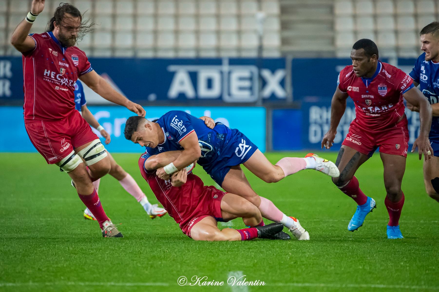  FC Grenoble Rugby - AS Béziers Hérault - Rugby - FC Grenoble Rugby vs. AS Béziers Hérault (#FCGvsASBHoct2021) Photo by: Karine Valentin | Siuxy Sports 2021-10-15