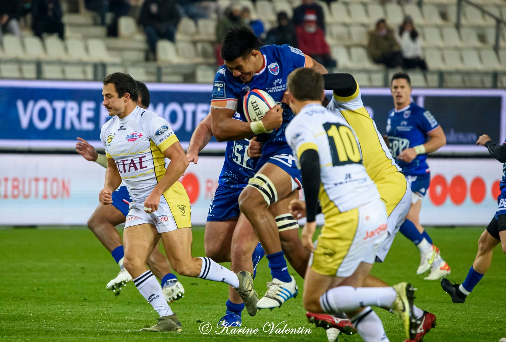 Tanginoa HALAIFONUA -  FC Grenoble Rugby - Stade Montois - Rugby -  (#GrenobleVsSMontois2021Dec) Photo by: Karine Valentin | Siuxy Sports 2021-12-09