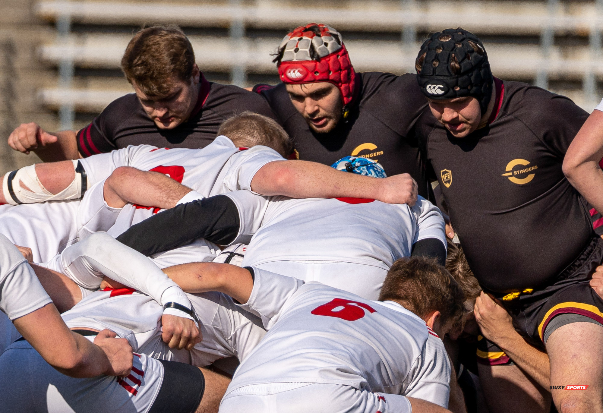 Laurence-Olivier BELLEY - Victor DION - Calvin MAZLOUM -  Université McGill - Université Concordia - Rugby -  (#McGillvsConcordiaFinalsM) Photo by:  | Siuxy Sports 2021-11-06
