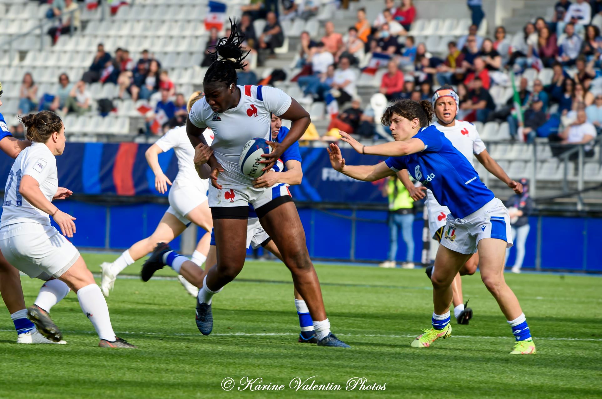  Équipe de France de rugby à XV - Nazionale di rugby a 15 dell'Italia - Rugby - France (39) vs Italie (6) - 6N fém. (#FranceVsItalie6Nfem2022) Photo by: Karine Valentin | Siuxy Sports 2022-03-27