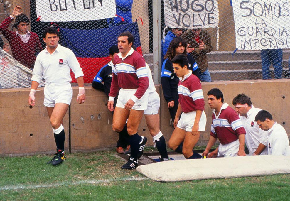  Club Atlético Banco de la Nación Argentina -  - Rugby - Salida a la cancha, jugando contra Inglaterra () Photo by:  | Siuxy Sports 1990-07-14