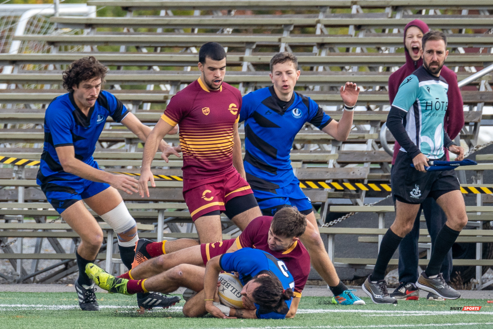 RSEQ - Rugby Masc - Concordia U. (24) vs (22) U. de Montreal - Reel A2 ...