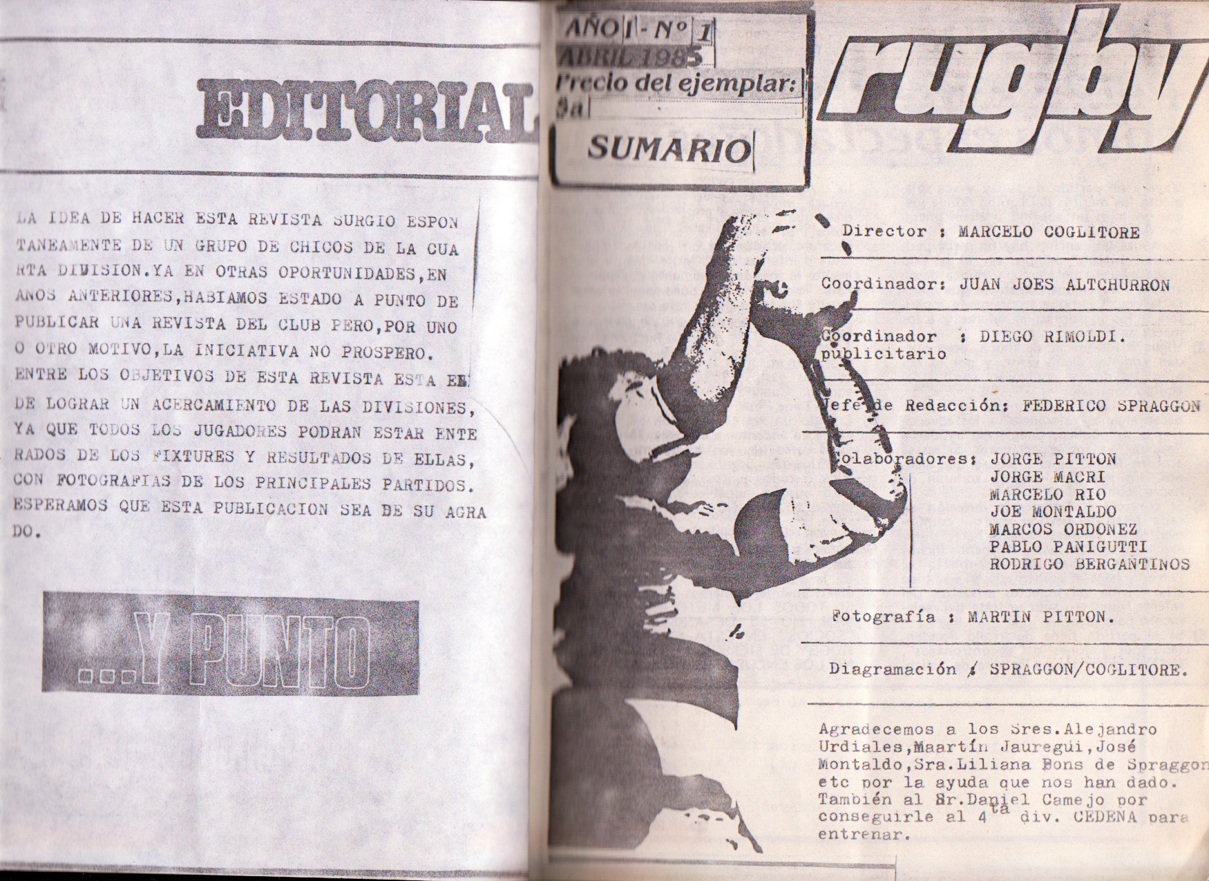  Los Cedros -  - Memorabilia - Rugby, a game of gentleman and a way of life (ed 1 pag 3) () Photo by:  | Siuxy Sports 1985-04-01