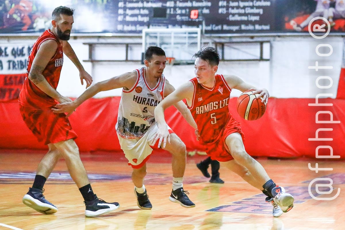 Brian HERSCOVICH - Leandro LIGOTTI - Sebastian SEVEGNANI -  Ramos Mejía Lawn Tennis Club - Centro Deportivo Huracán de San Justo - Basketball - Ramos Mejia Lawn Tenis Club (83) Vs (54) Huracan de San Justo - 2022 - Liga Federal (#RMLTCVSHSJ2022fed) Photo by: Alan Roy Bahamonde | Siuxy Sports 2022-04-12
