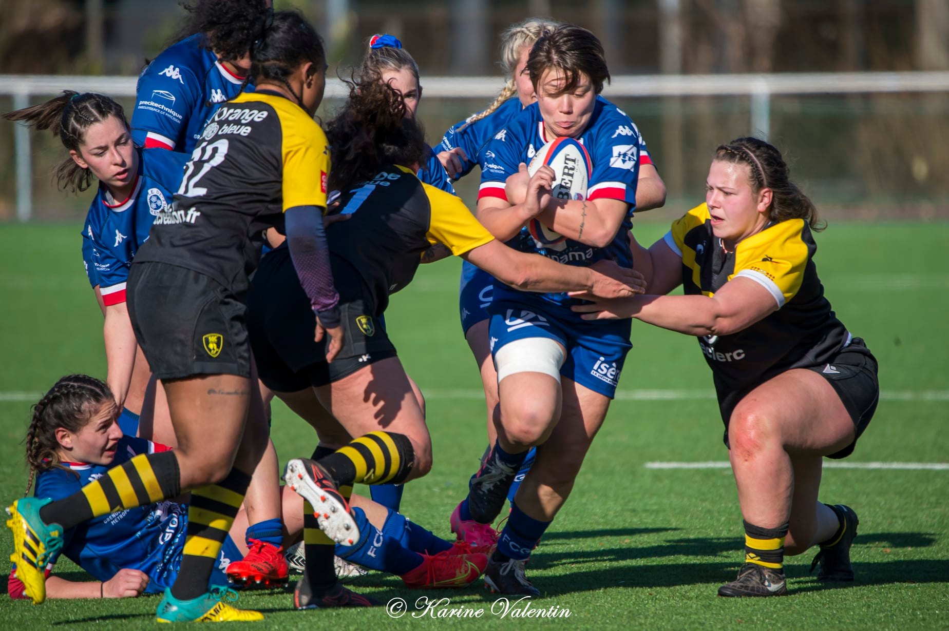  FC Grenoble Rugby - Stade Olympique de Chambéry rugby - Rugby - FC Grenoble (76-7) SOC Rugby - Féd1 (#AmazonesVsSOC2022) Photo by: Karine Valentin | Siuxy Sports 2022-02-27