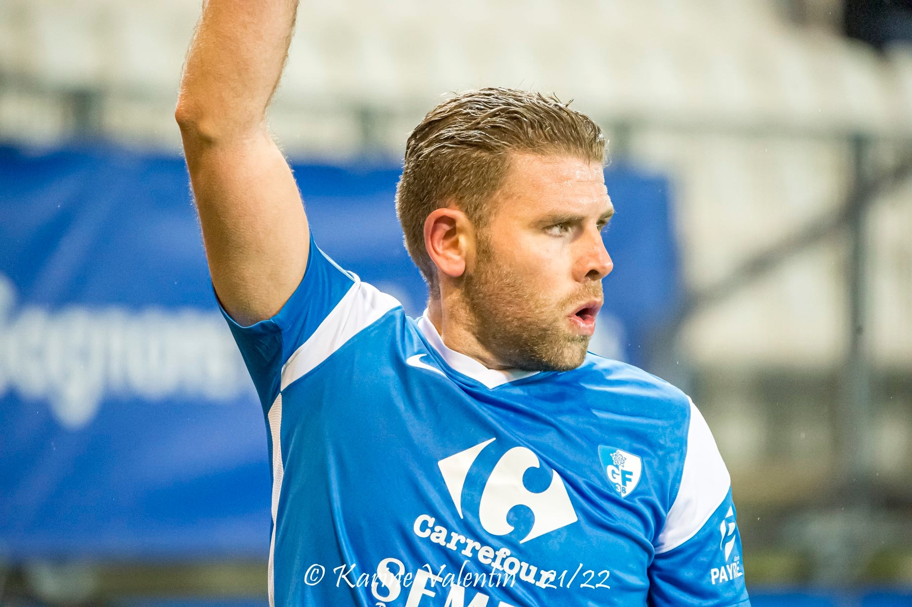 Yoric RAVET -  Grenoble Foot 38 -  - Soccer - GF38 vs AJ Auxerre (#GF38vsAJAuxerre2022jan) Photo by: Karine Valentin | Siuxy Sports 2022-01-08