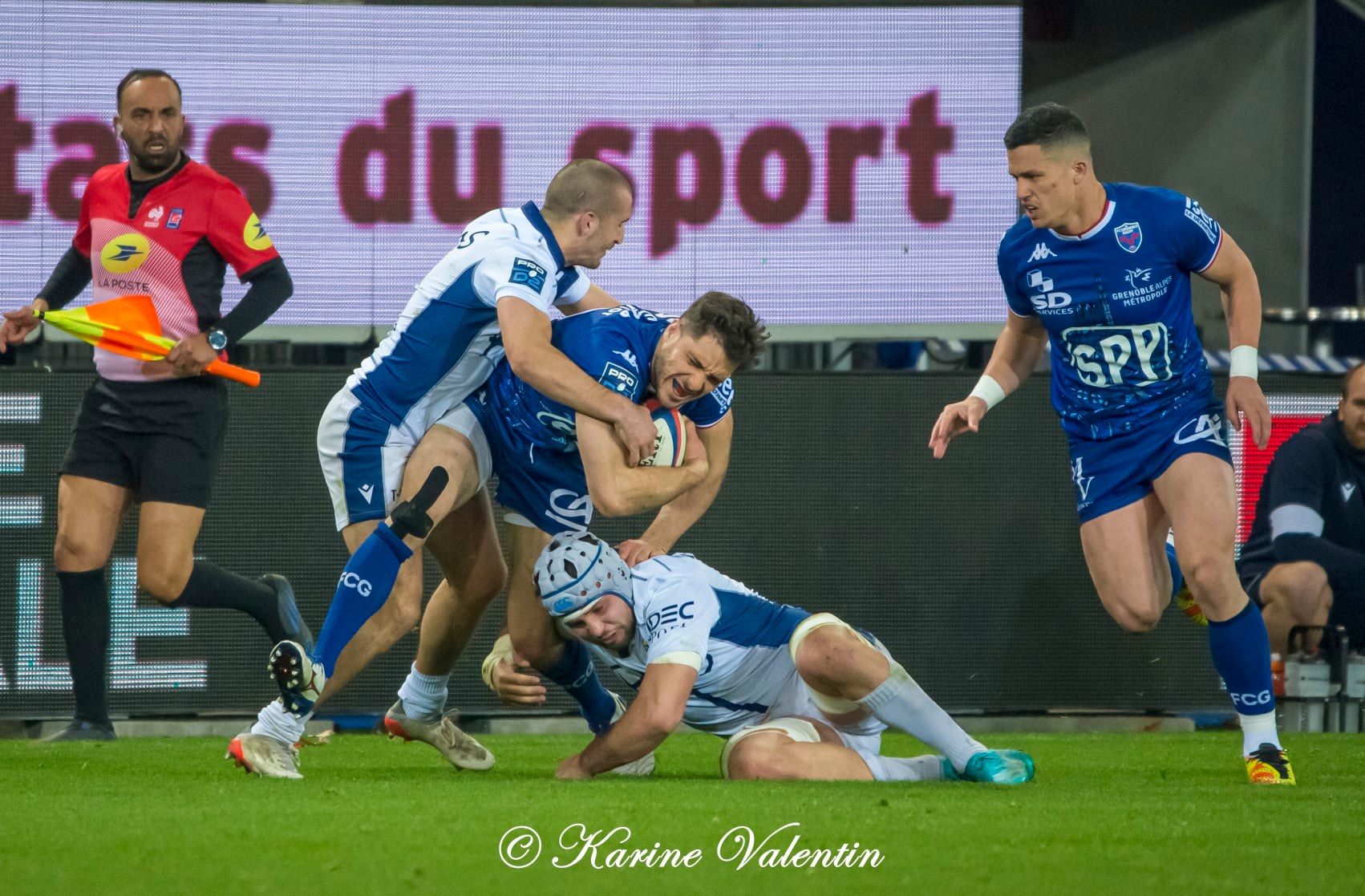 Adrien SEGURET -  FC Grenoble Rugby - USON Nevers - Rugby - FC Grenoble Rugby (34) vs USON Nevers (10) - 2022 (#FCGvsUSON2022) Photo by: Karine Valentin | Siuxy Sports 2022-03-04