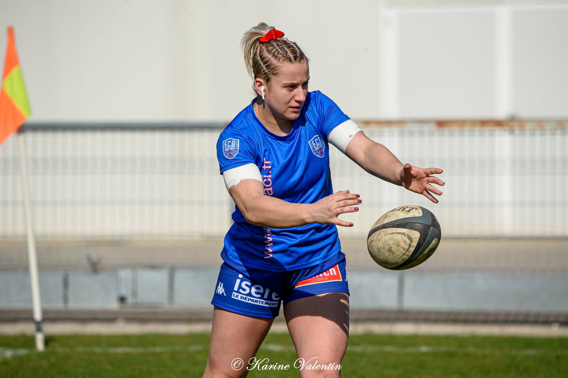 Juliette BLOUIN -  FC Grenoble Rugby -  - Rugby - FC Grenoble VS RCVRGP (#GrenobleRCVRGP2021fev) Photo by: Karine Valentin | Siuxy Sports 2021-02-28