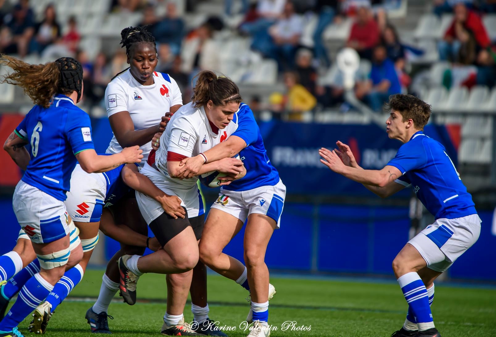  Équipe de France de rugby à XV - Nazionale di rugby a 15 dell'Italia - Rugby - France (39) vs Italie (6) - 6N fém. (#FranceVsItalie6Nfem2022) Photo by: Karine Valentin | Siuxy Sports 2022-03-27