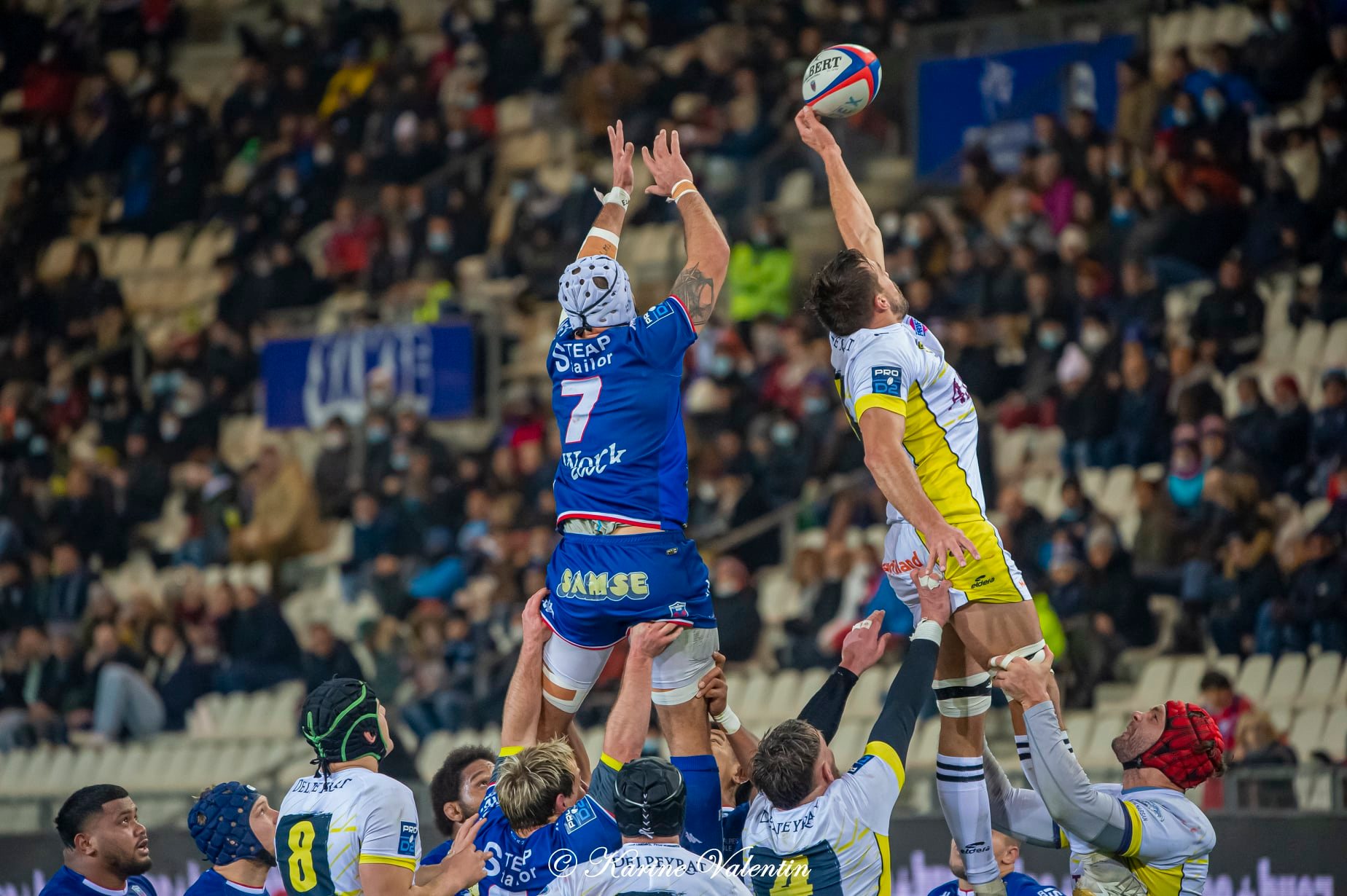 Toma'akino TAUFA -  FC Grenoble Rugby - Stade Montois - Rugby -  (#GrenobleVsSMontois2021Dec) Photo by: Karine Valentin | Siuxy Sports 2021-12-09