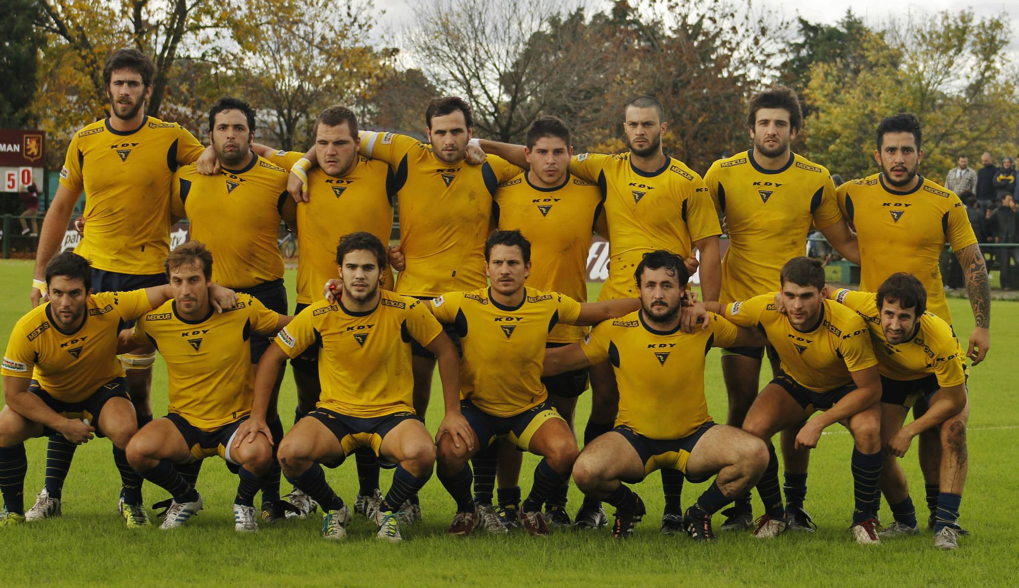Adrian ALARCON - Martin BOURDIN - Ariel DEL CERRO - Pedro DURO - Martin FONTAN - Juan GENTILE - Pedro MERCERAT - Javier NIEVAS - Gonzalo PERSICO - Augusto RAMOS - Patricio ROÁN - Tomás ROÁN - Lucas SUAREZ FOLCH -  La Plata Rugby Club -  - Rugby - Equipo de 2015 () Photo by: Tomás Bautista Simonte | Siuxy Sports 2015-05-04