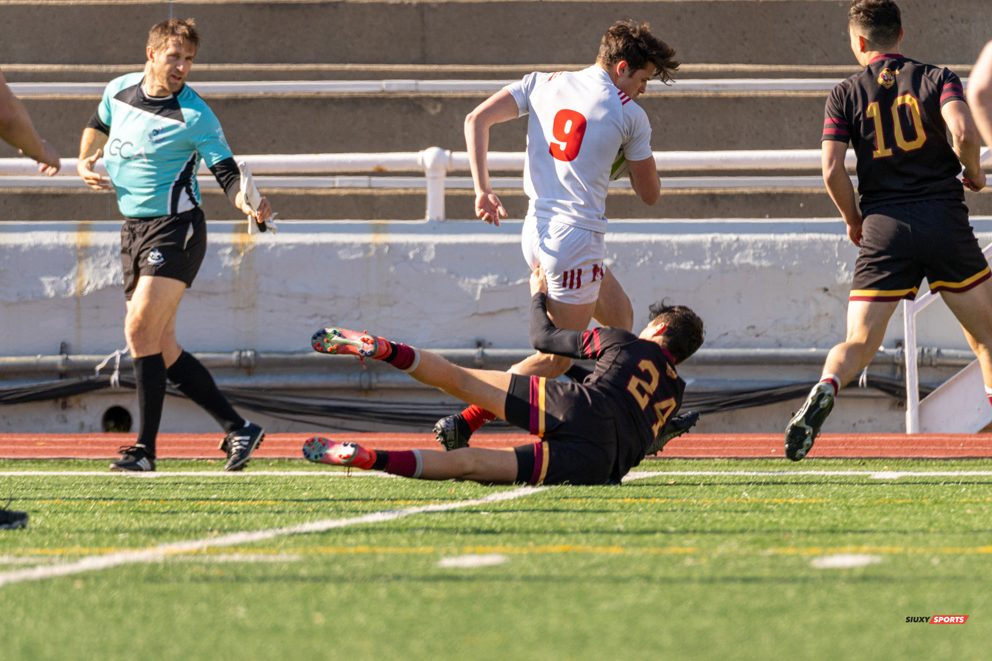 James ACKER - Arthur DU CHAFFAUT - Luca MILNE -  Université McGill - Université Concordia - Rugby -  (#McGillvsConcordiaFinalsM) Photo by:  | Siuxy Sports 2021-11-06