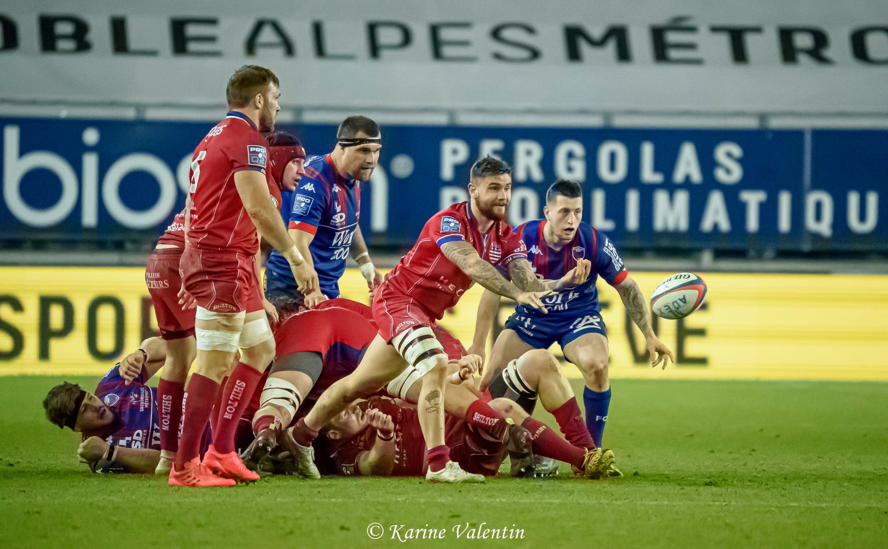 Thibaut BISMAN - Pierre GAYRAUD -  FC Grenoble Rugby - AS Béziers Hérault - Rugby - FC Grenoble VS ASBH (#GrenobleASBH2021jan) Photo by: Karine Valentin | Siuxy Sports 2021-01-29
