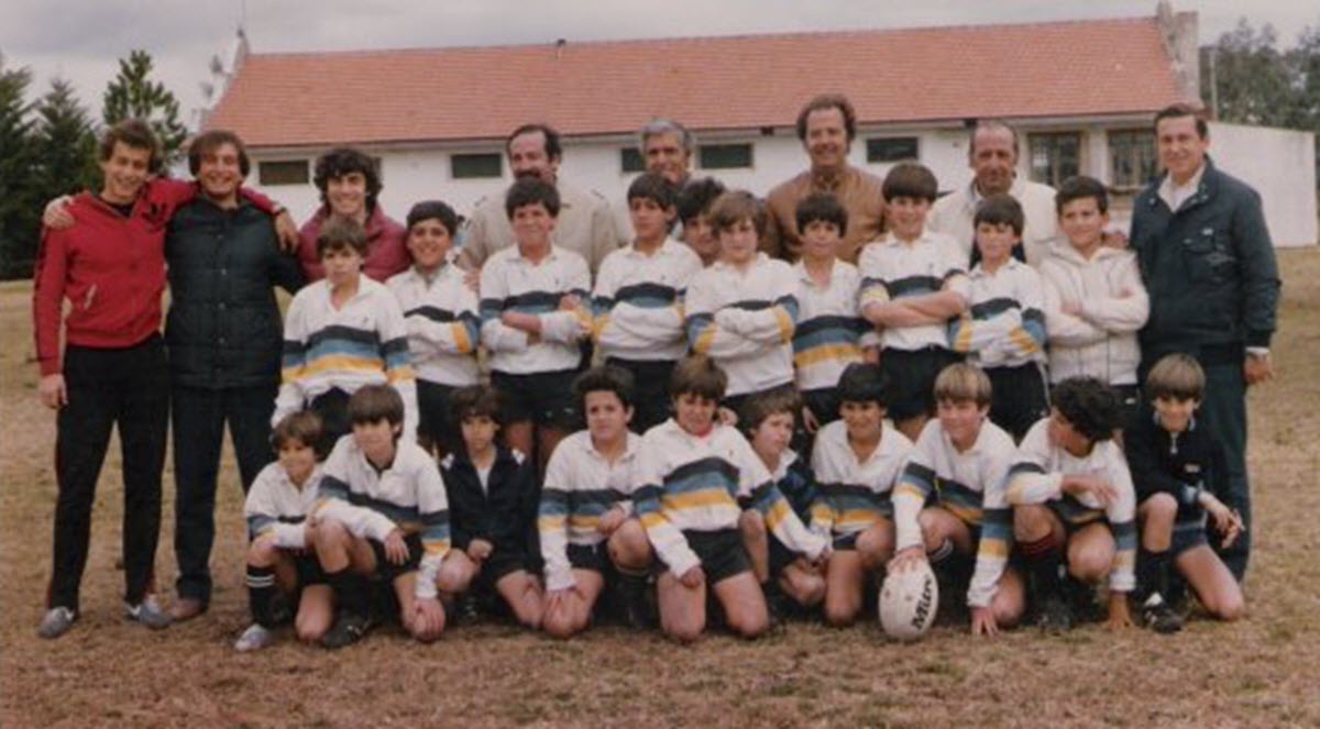 Diego BANCHERO - José MONTALDO - Alberto SOSA - Horacio TURRI -  Los Cedros -  - Rugby - Equipo de 1983 - 8va. () Photo by:  | Siuxy Sports 1983-08-12