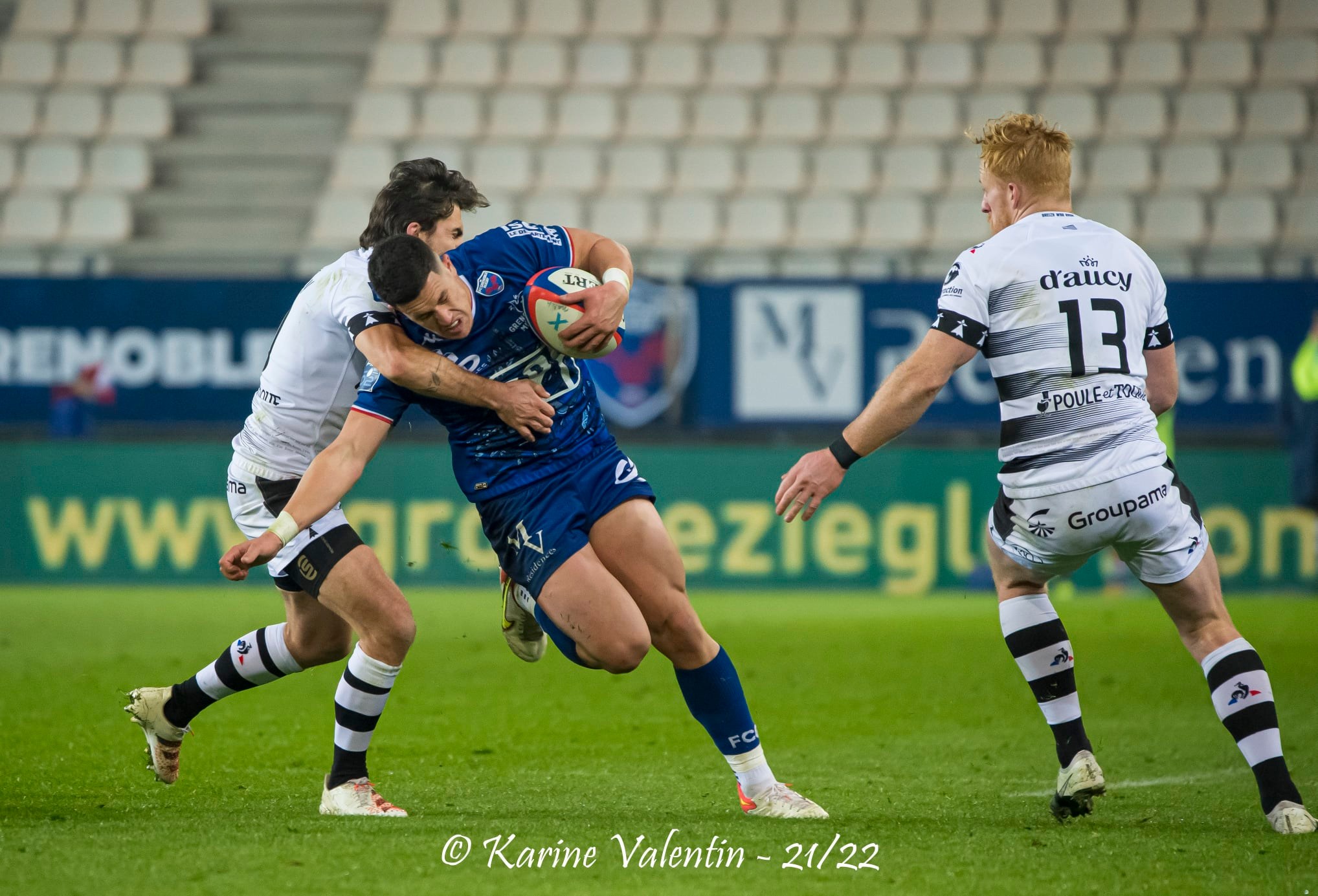 Adrien SEGURET -  FC Grenoble Rugby - RC Vannes - Rugby - Grenoble Vs Vannes (#FCGvsRCVjan2022) Photo by: Karine Valentin | Siuxy Sports 2022-01-14